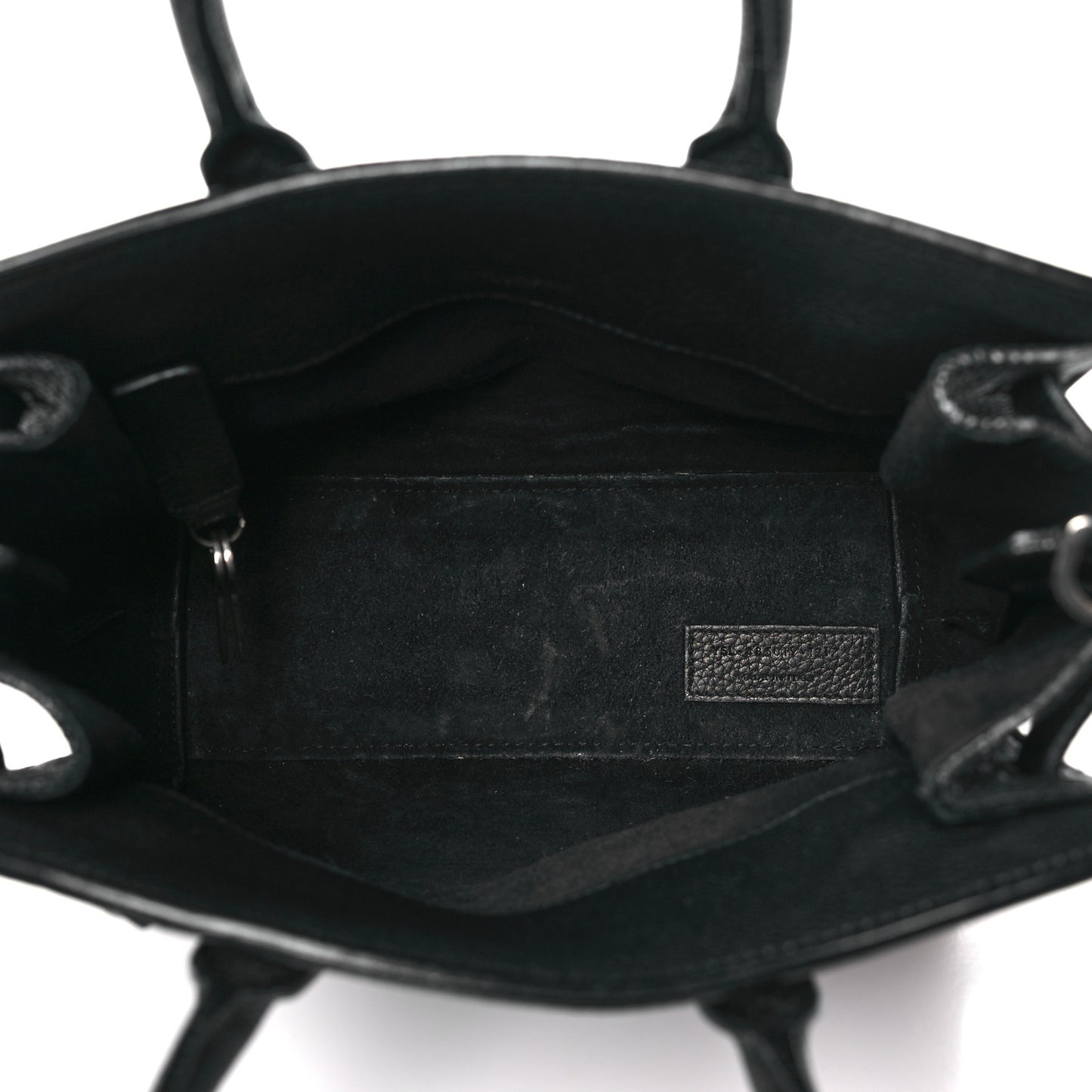 Grained Calfskin Nano Sac De Jour Souple Black