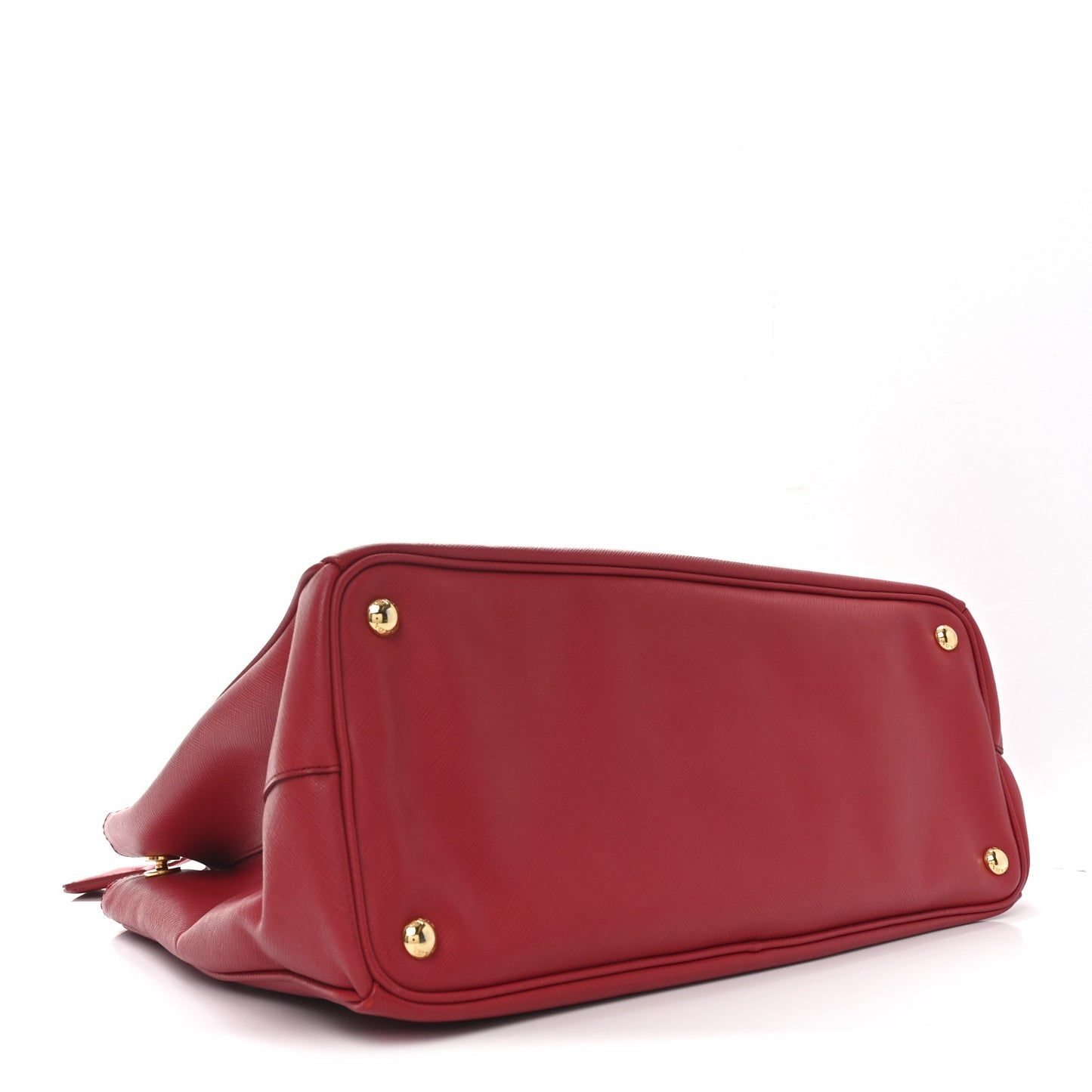 Saffiano Lux Large Galleria Double Zip Tote Fuoco
