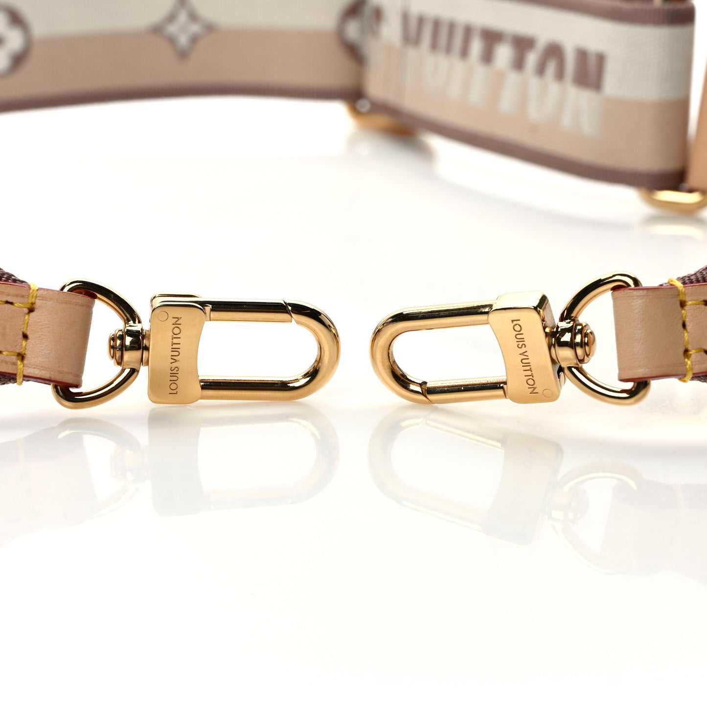 Jacquard Neverfull BB Shoulder Strap Beige Brown