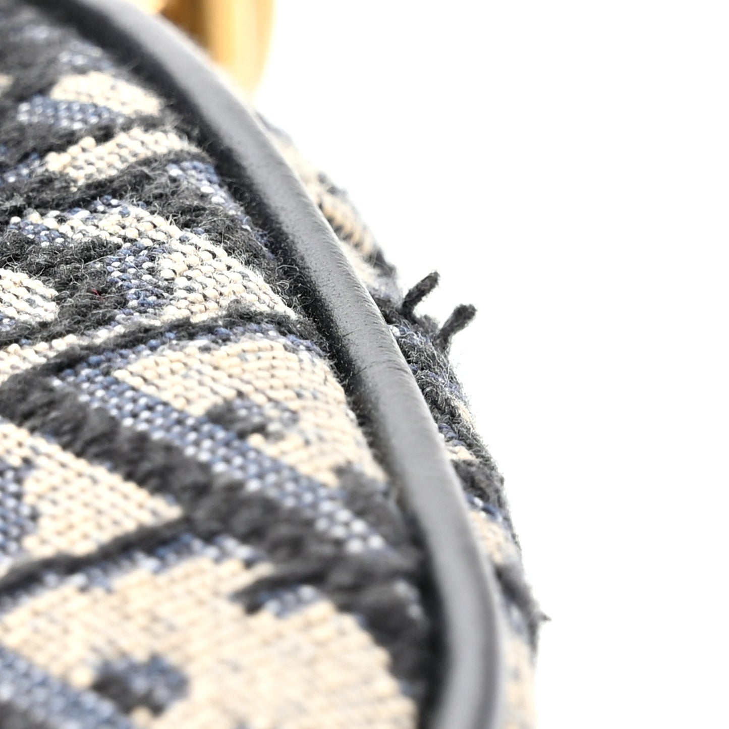 CHRISTIAN DIOR Oblique Saddle Bag With Strap Blue