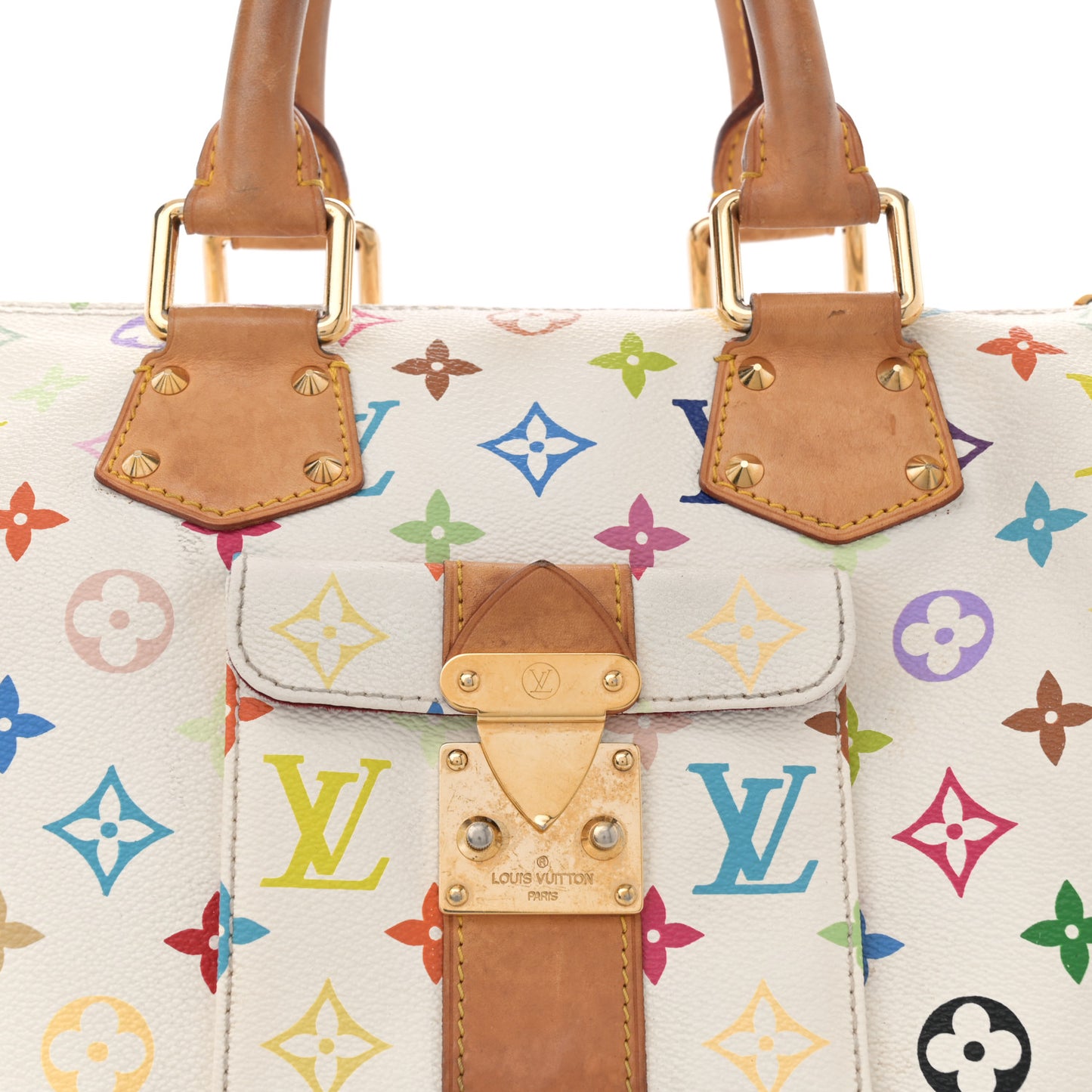 Monogram Multicolor Speedy 30 White
