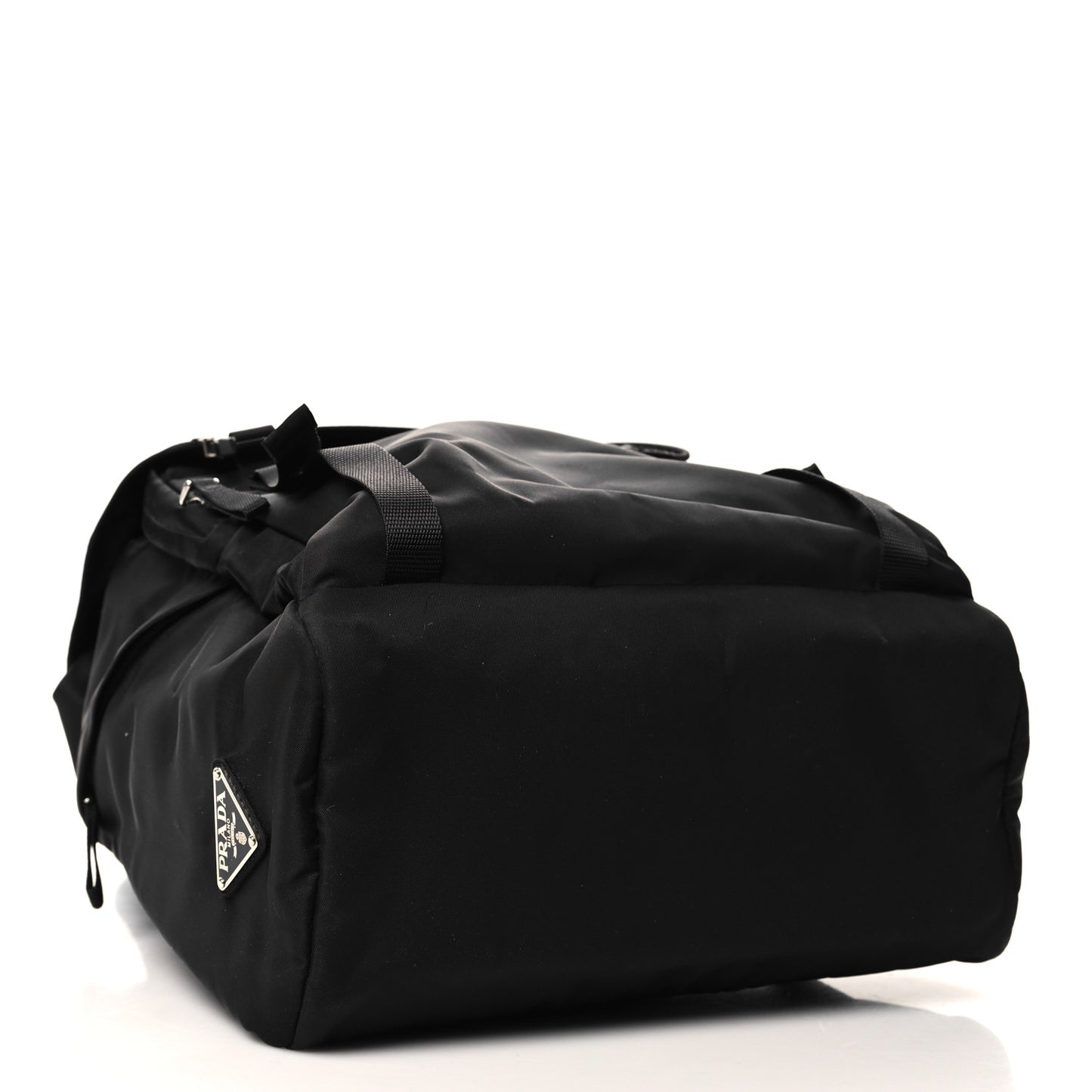Tessuto Nylon Montagna Double Buckle Backpack Black