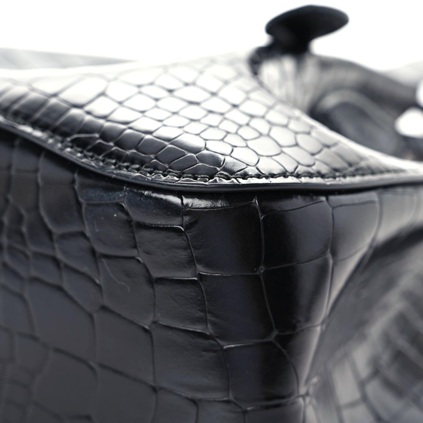 Alligator Rose-Marie 19 Bag Black