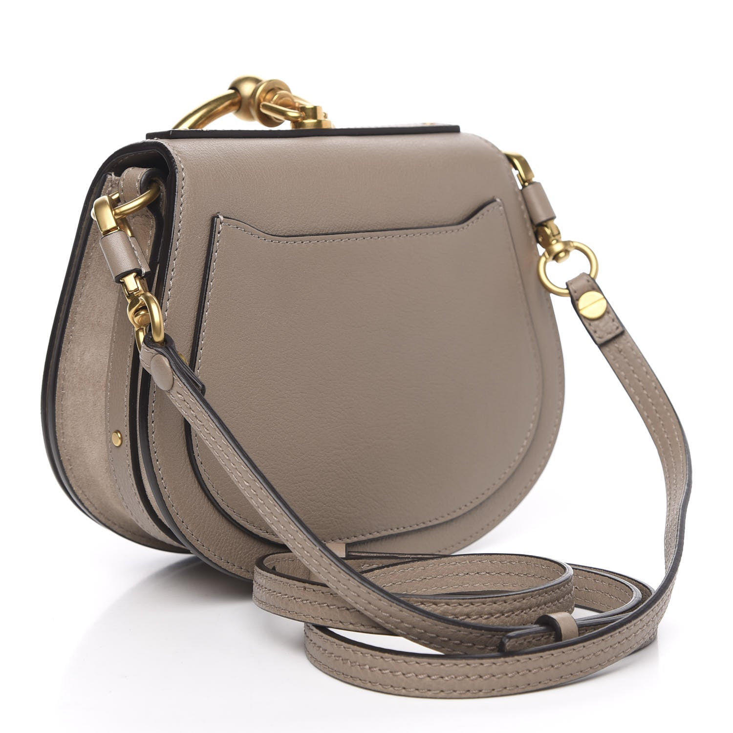 Chloe Calfskin Suede Small Constellation Studs Nile Bracelet Bag Motty Grey 3 of 10