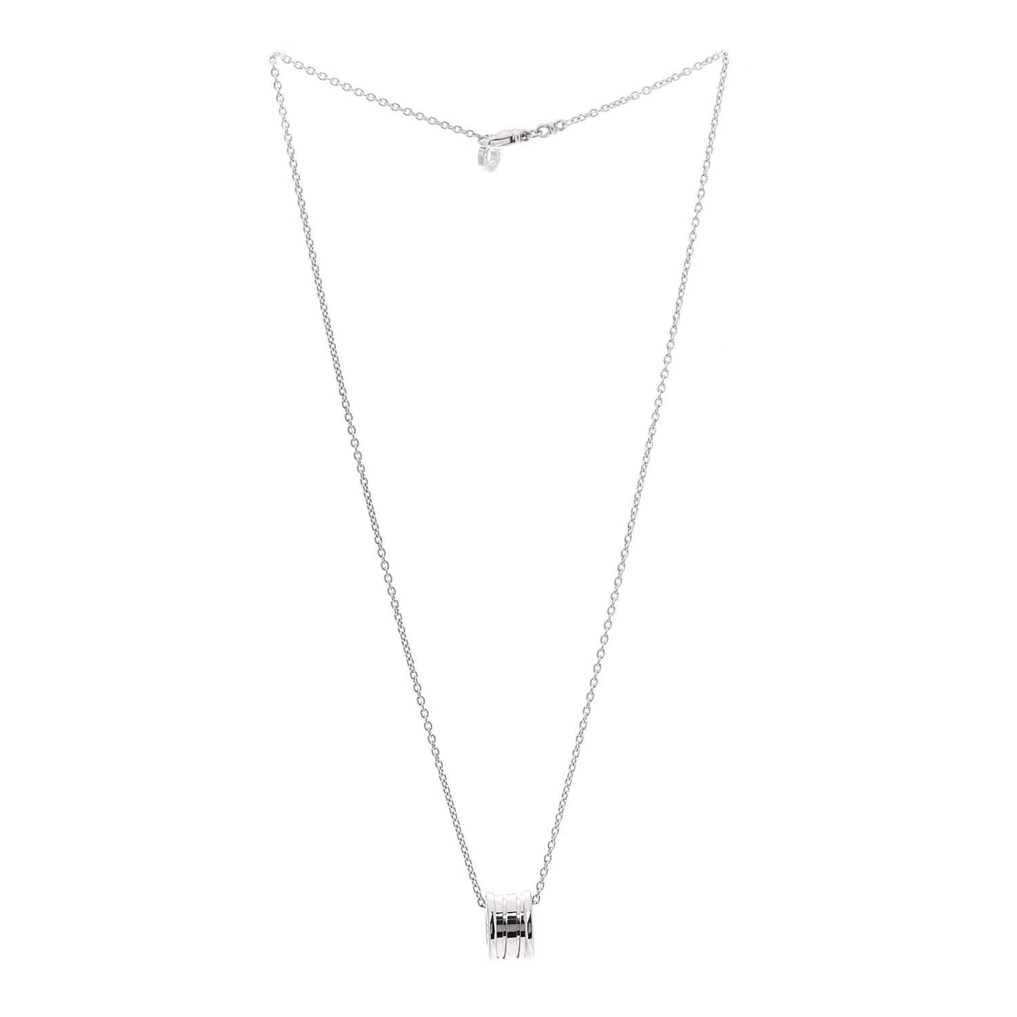 18K White Gold B.Zero1 Pendant Necklace