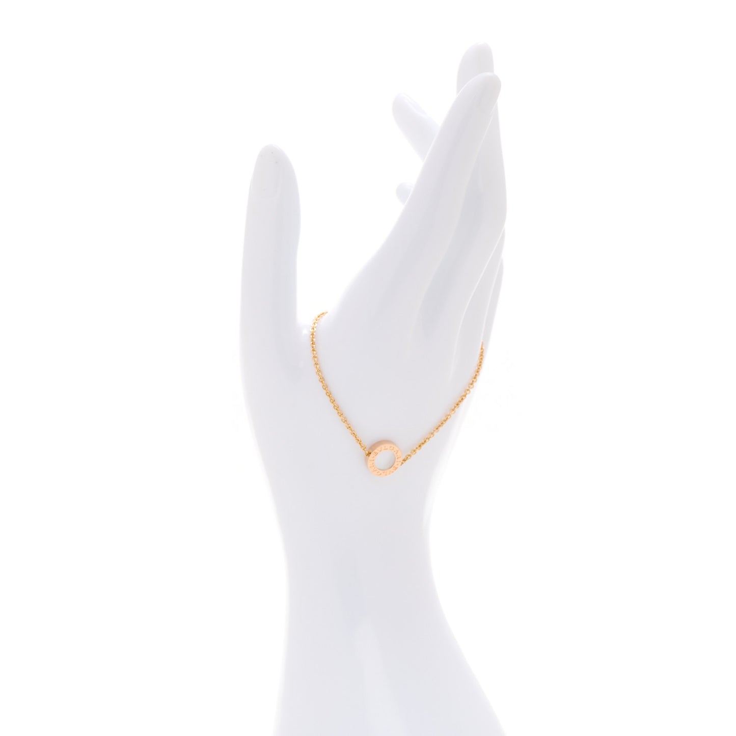 18K Rose Gold Mother of Pearl Carnelian BVLGARI BVLGARI Chain Bracelet