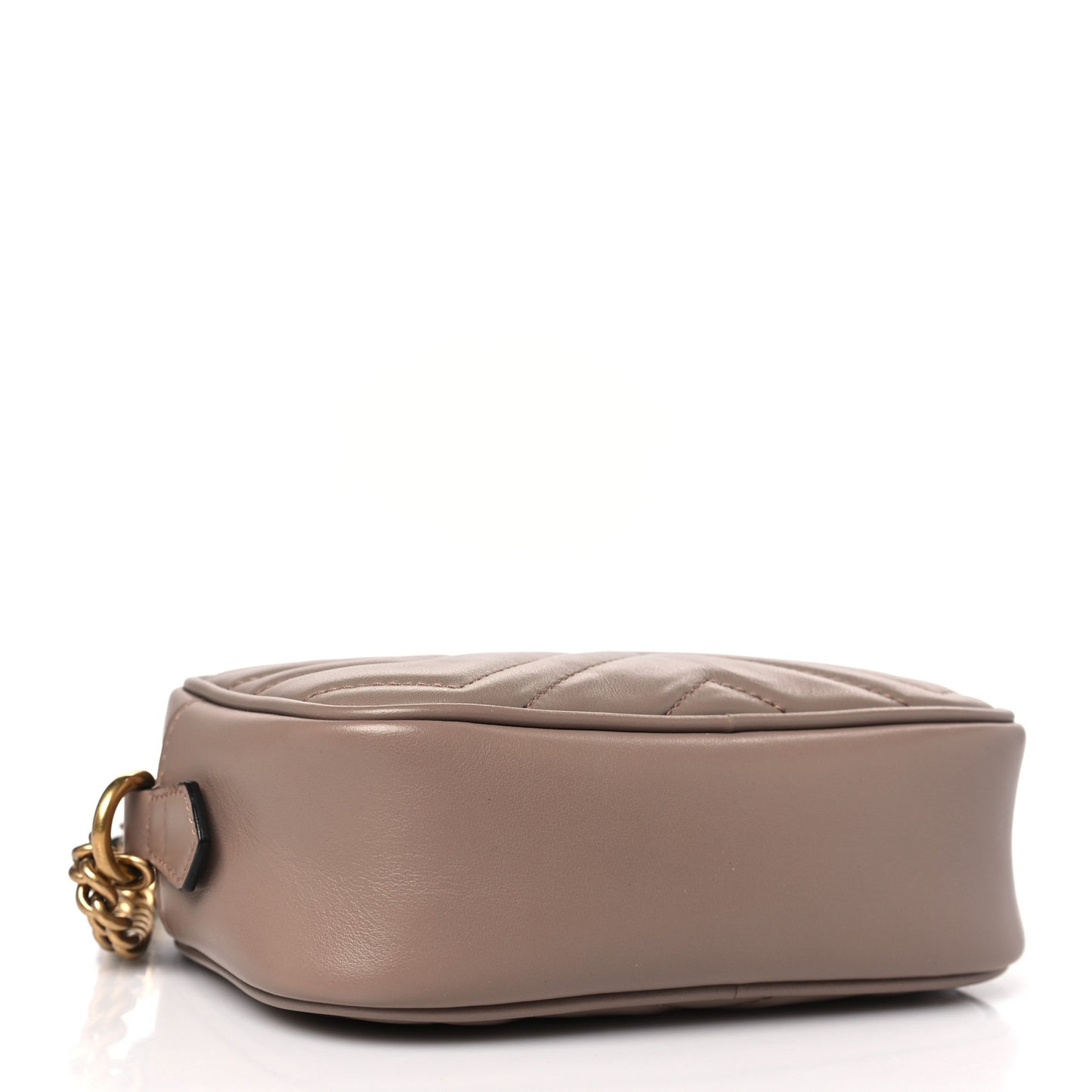 Calfskin Matelasse Mini GG Marmont Chain Shoulder Bag Porcelain Rose