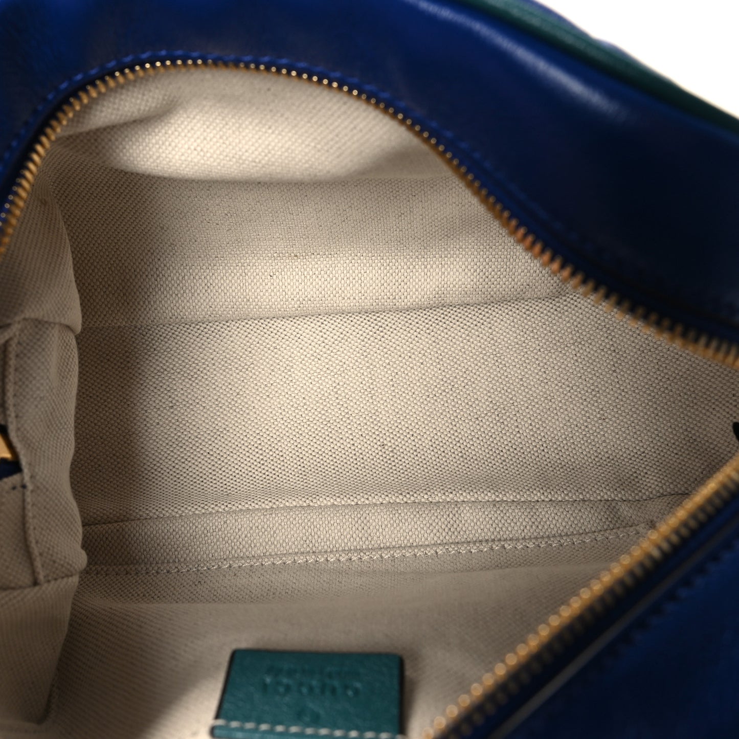 Azalea Calfskin Enamel Matelasse Diagonal Small Torchon GG Marmont Chain Shoulder Bag Imperial Blue Pavone