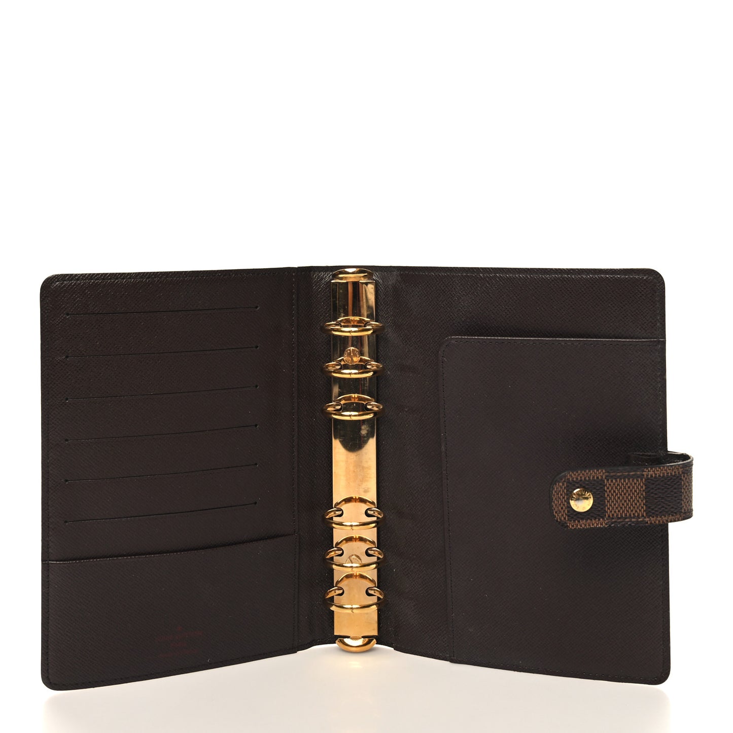 Damier Ebene Medium Ring Agenda Cover