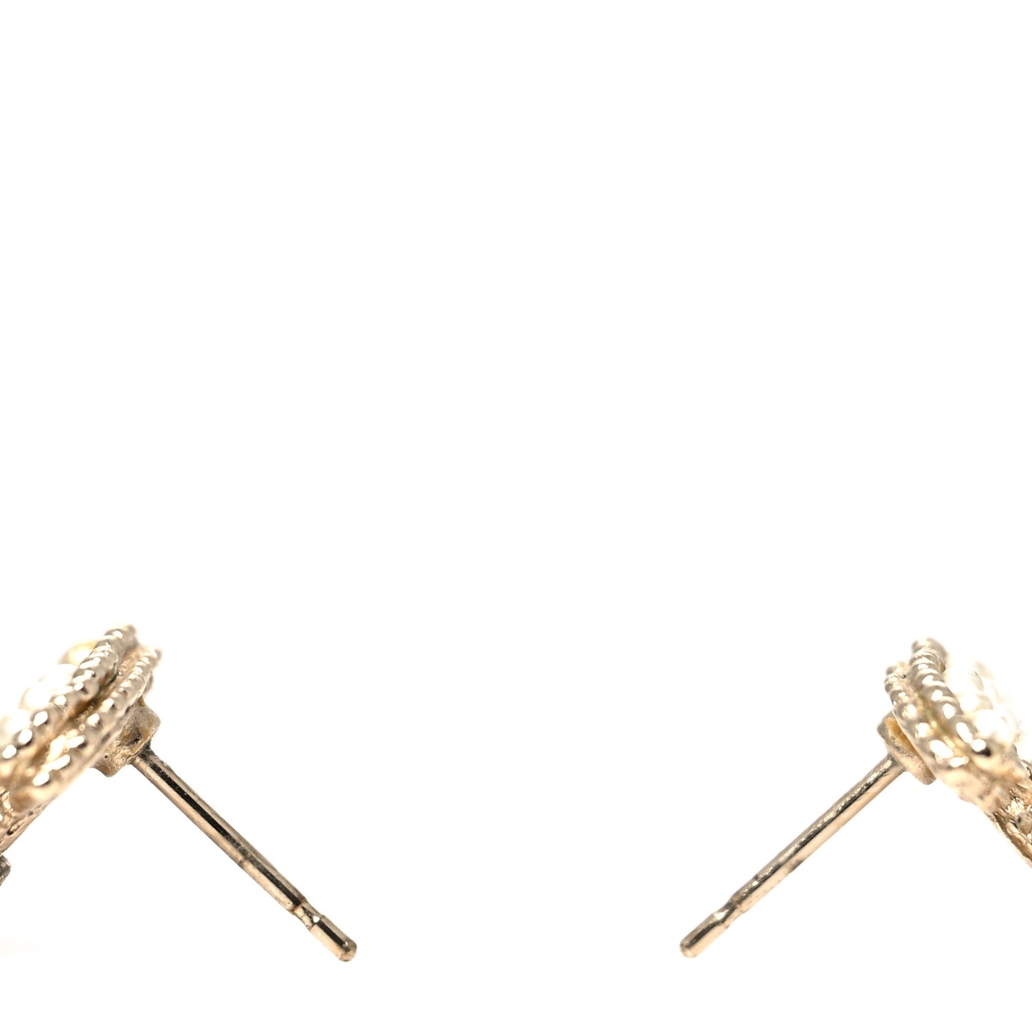 Pearl CC Earrings Light Gold
