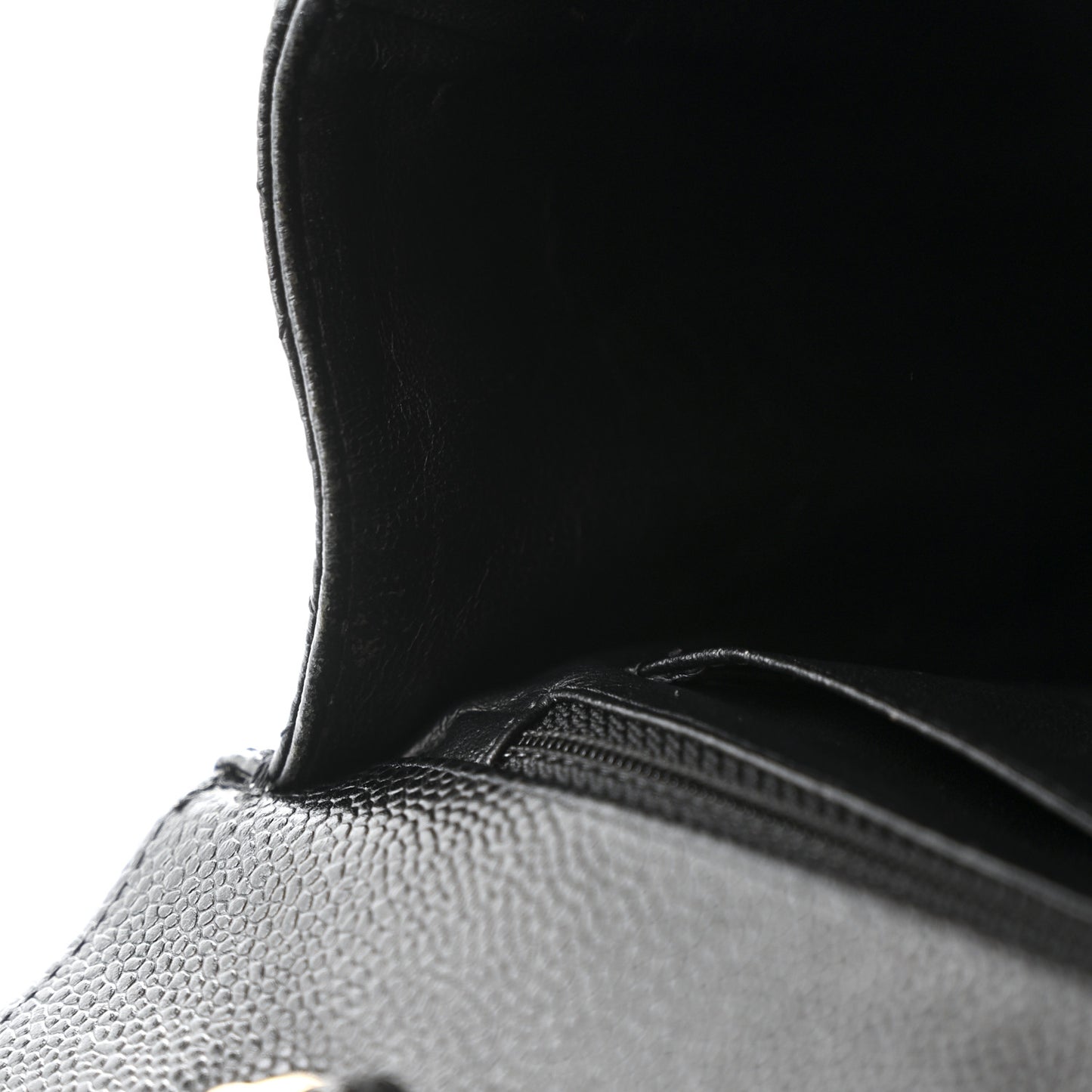 Caviar Quilted Jumbo Single Flap Black