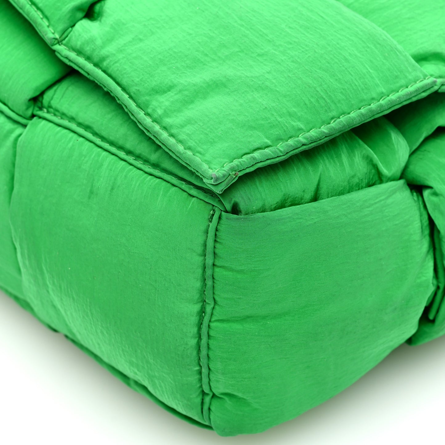Nylon Intrecciato Padded Tech Cassette Bag Parakeet