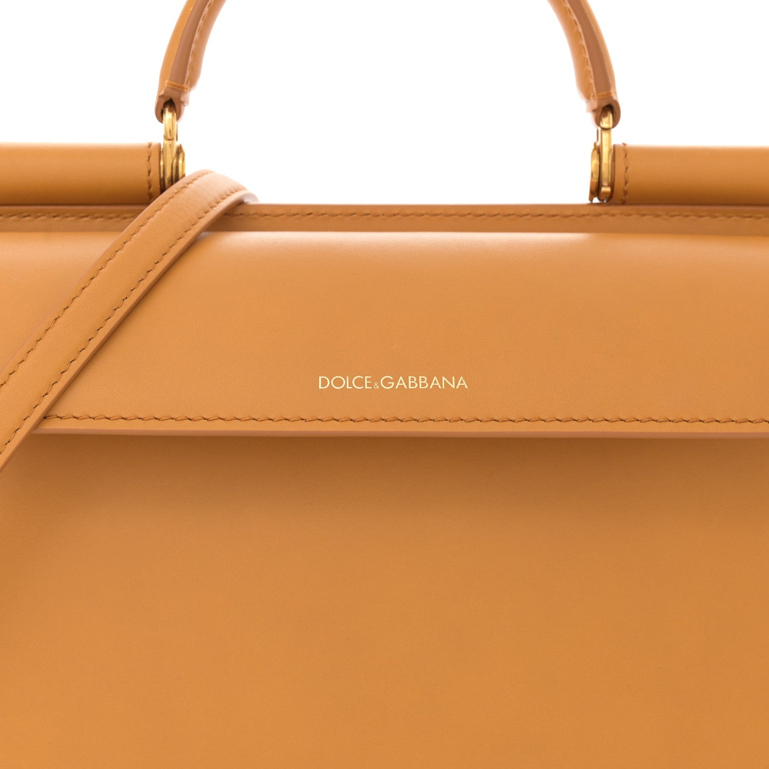 Dolce & Gabbana DOLCE GABBANA Vitello Morbido Small Sicily 62 Bag Light Brown 9 of 11