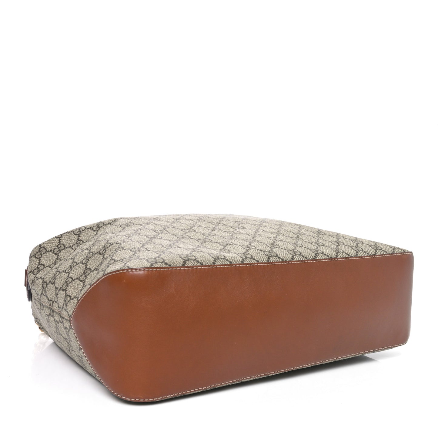 GG Supreme Monogram Large Linea A Hobo Light Brown