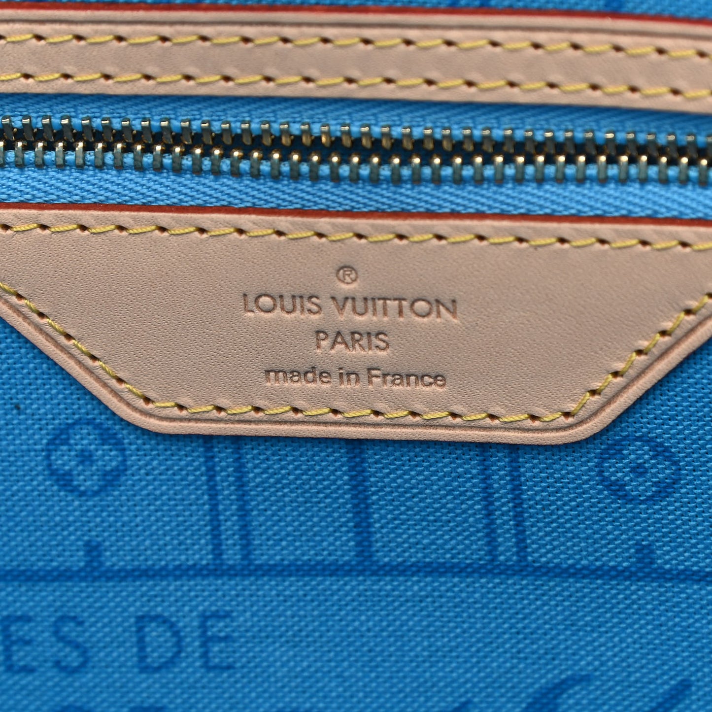 Monogram My LV Heritage Neverfull MM Blue Clair White