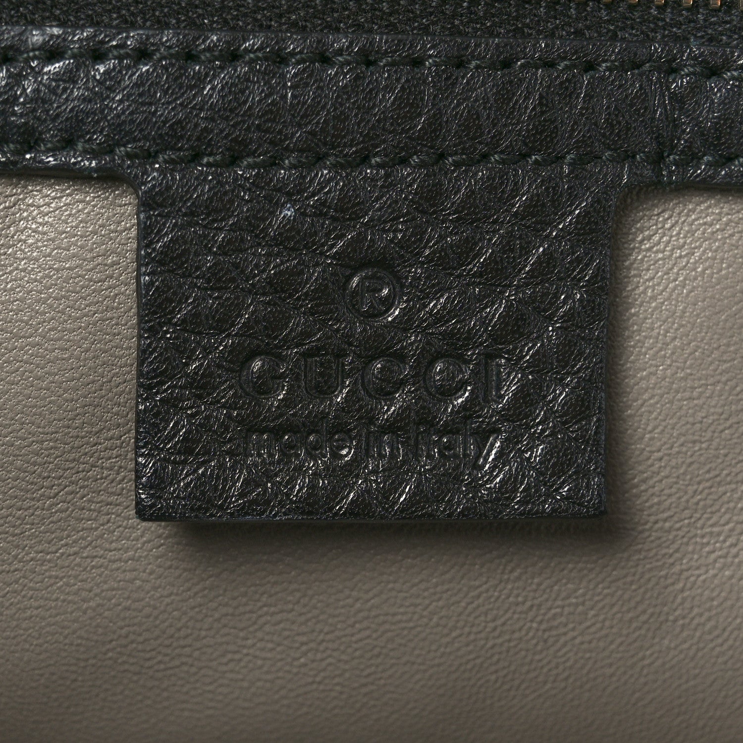 Gucci Pebbled Calfskin Lady Tassel Top Handle Bag Black 6 of 10