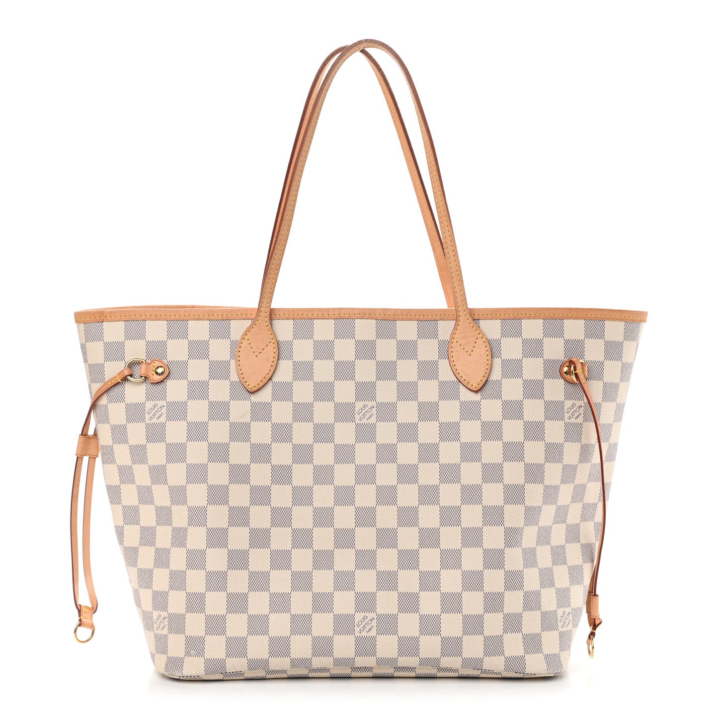 Damier Azur Neo Neverfull MM Rose Ballerine
