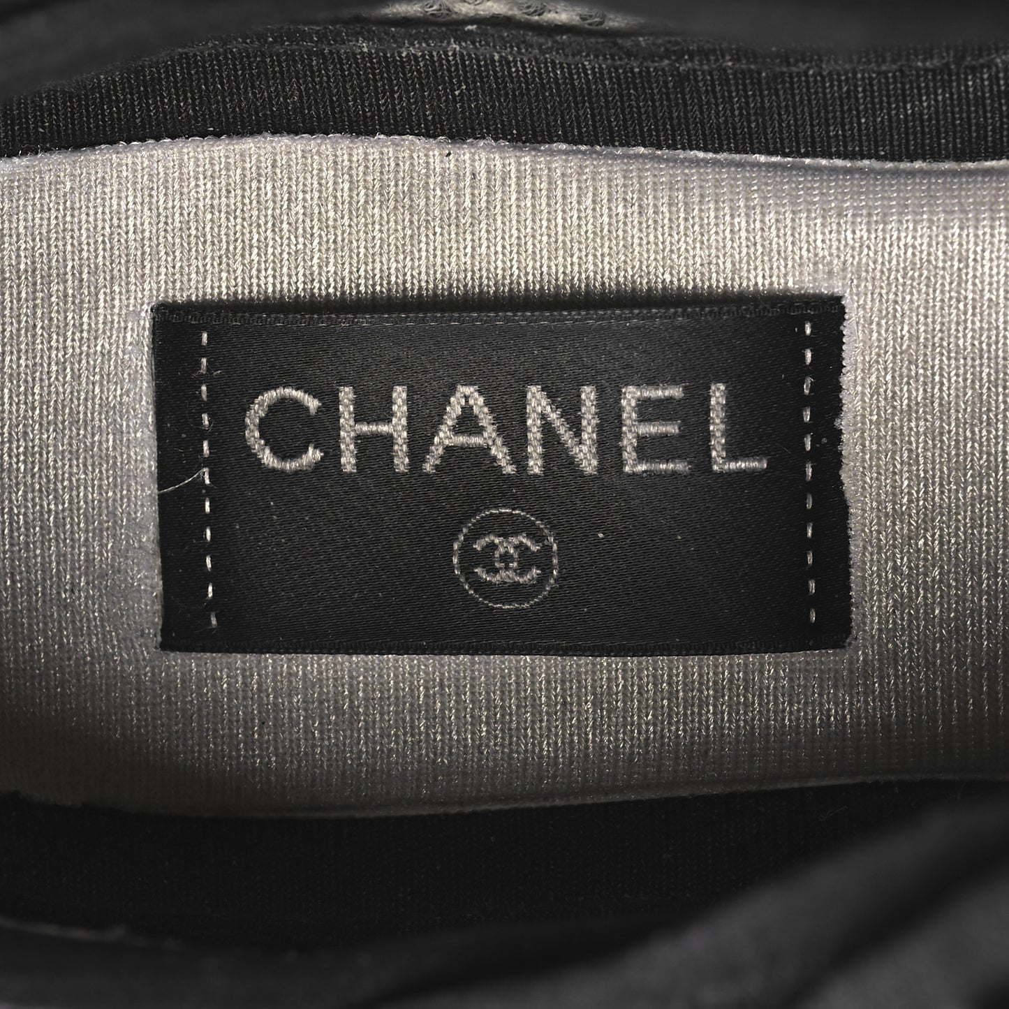 Velvet Calfskin Mixed Fibers CC Sneakers 40 Black