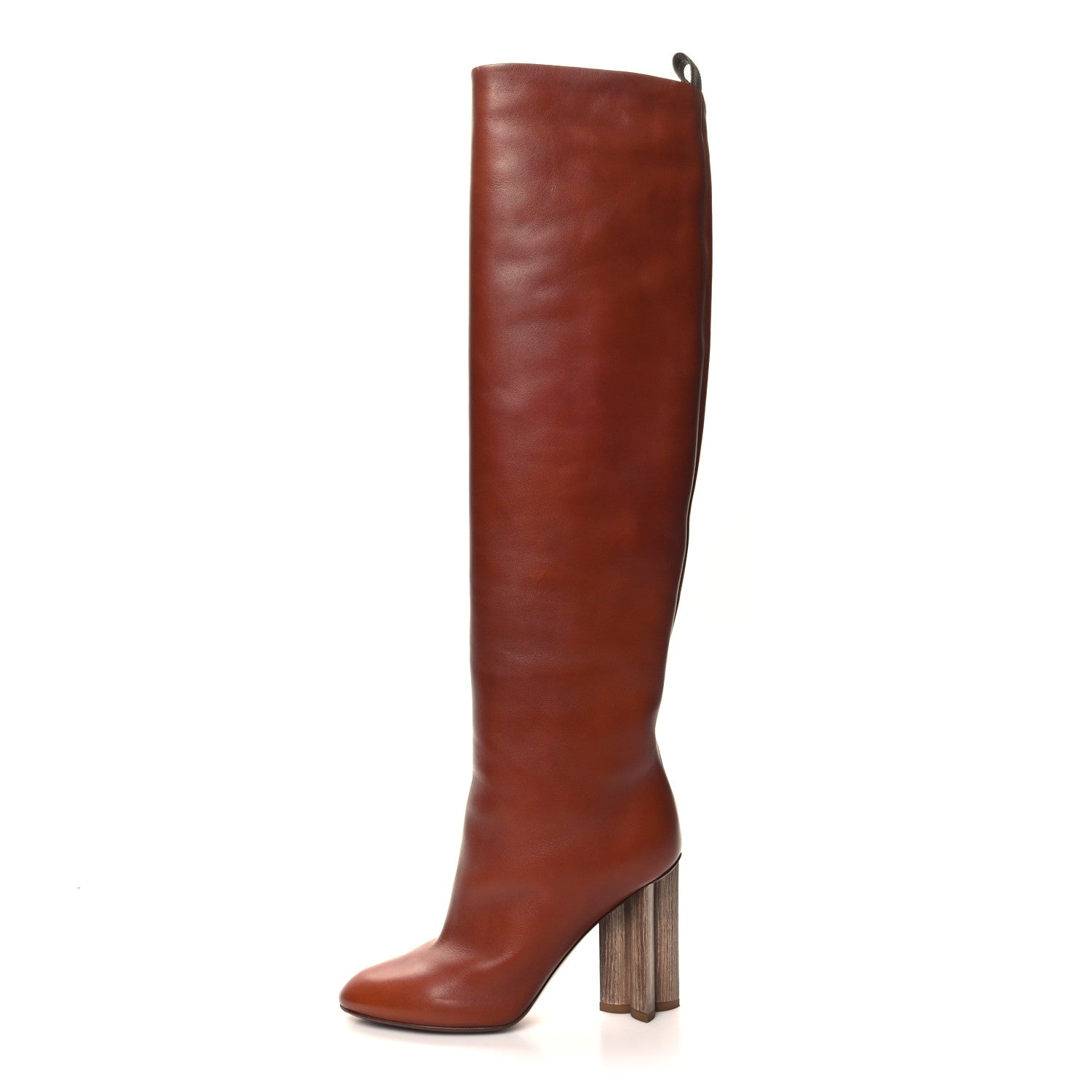 Louis Vuitton Calfskin Silhouette High Boots 36.5 Cognac 1 of 8