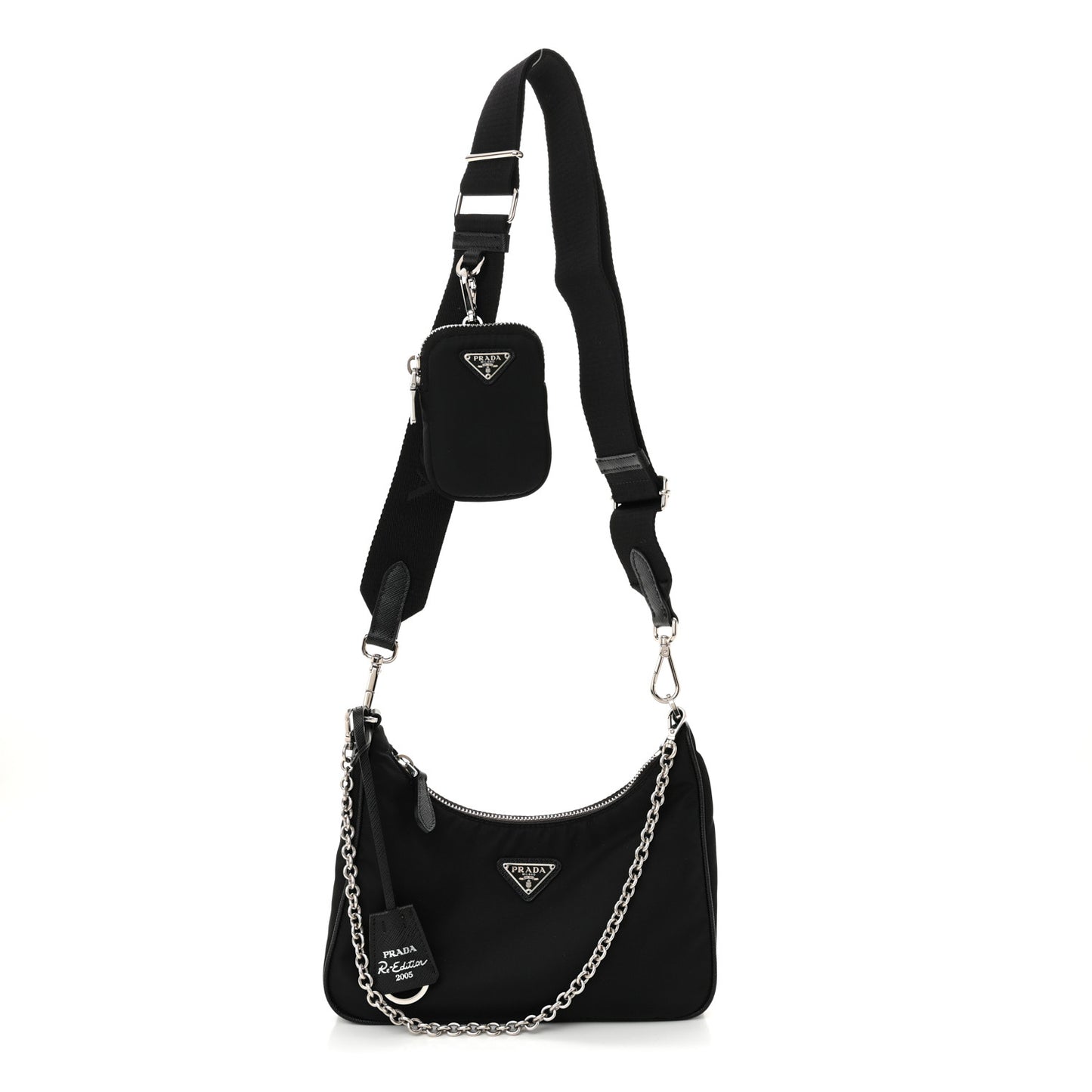 Nylon Re-Edition 2005 Shoulder Bag Black