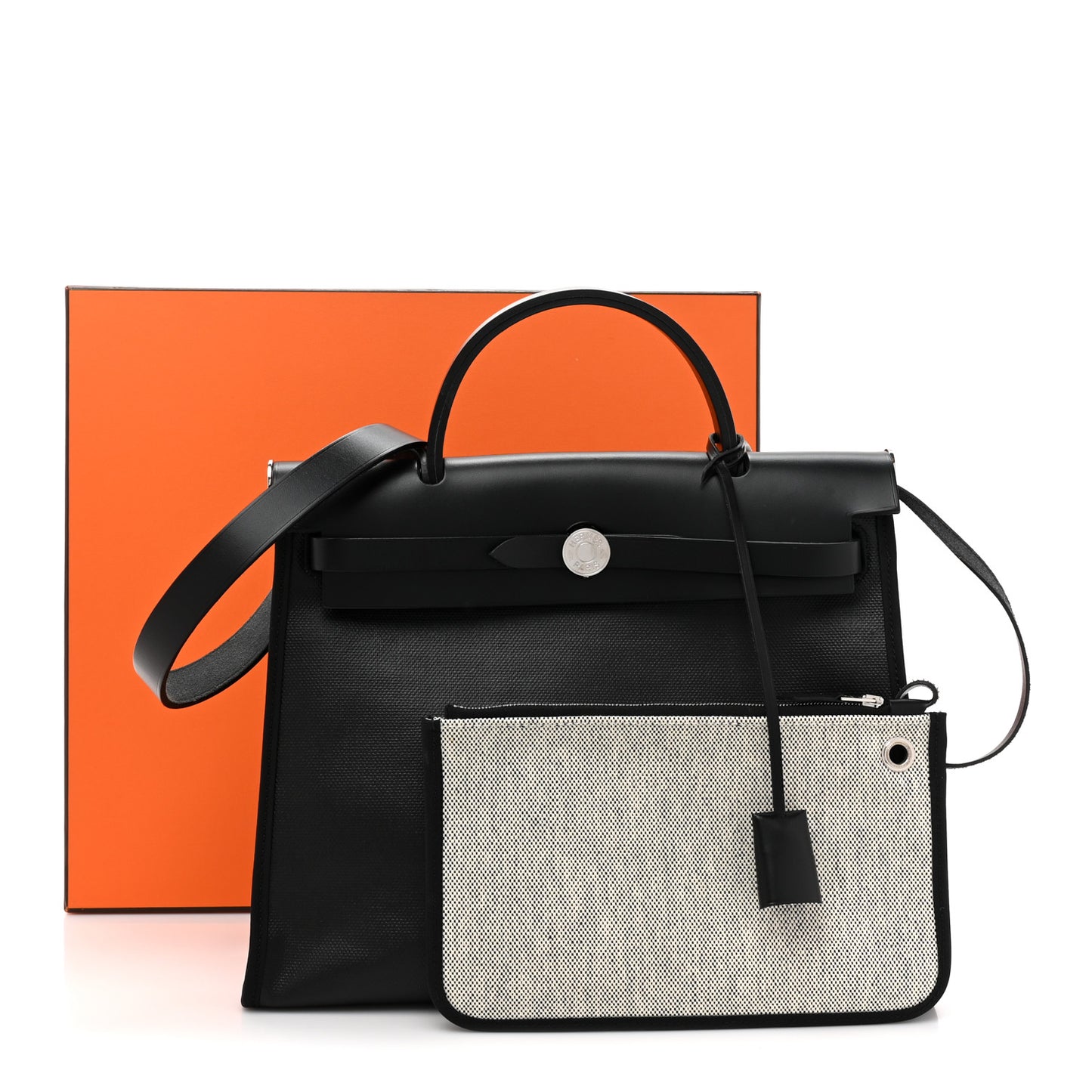 Toile H Berline Vache Hunter Herbag Zip PM 31 Black Ecru