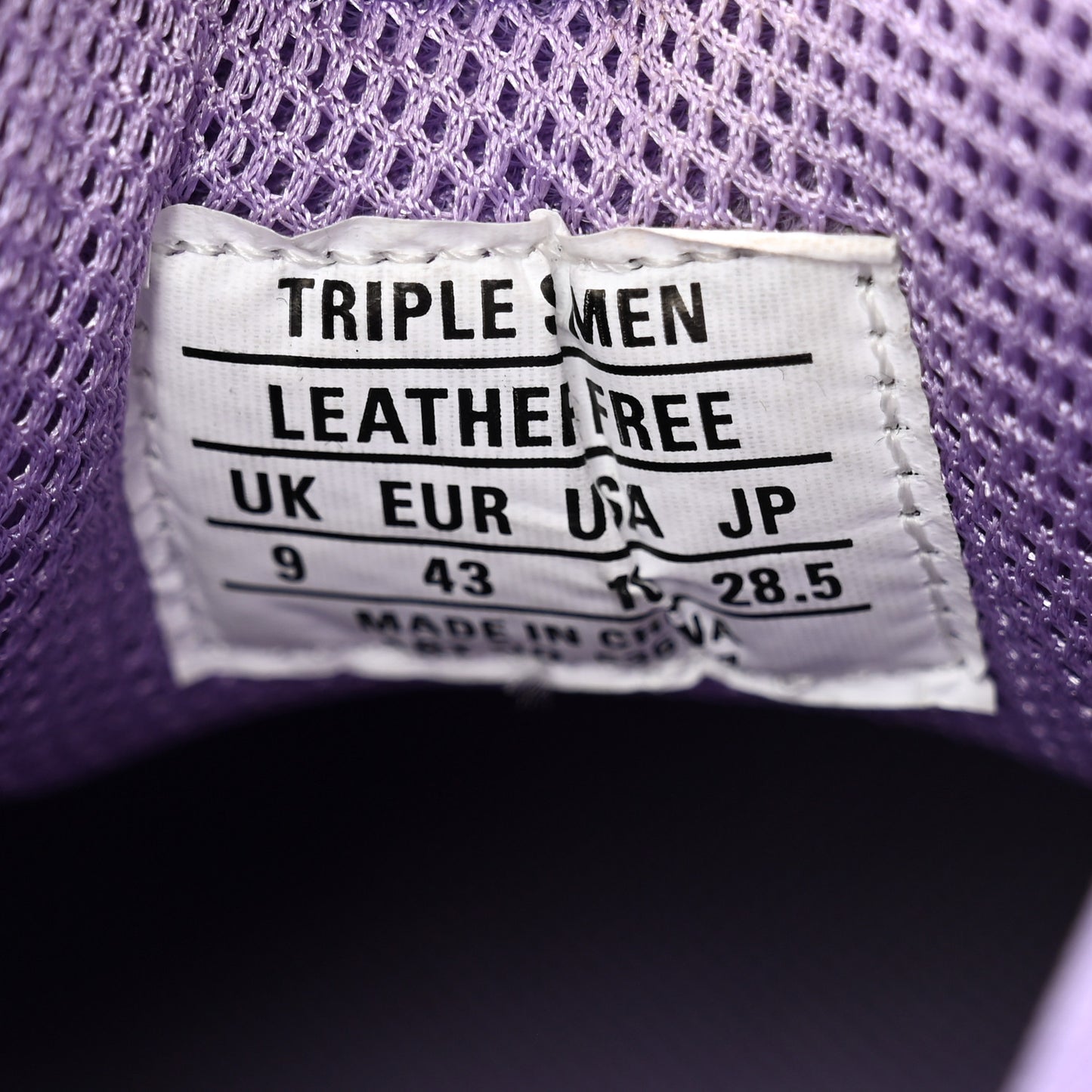 Fabric Mesh Mens Triple S Sneakers 43 Light Lilac