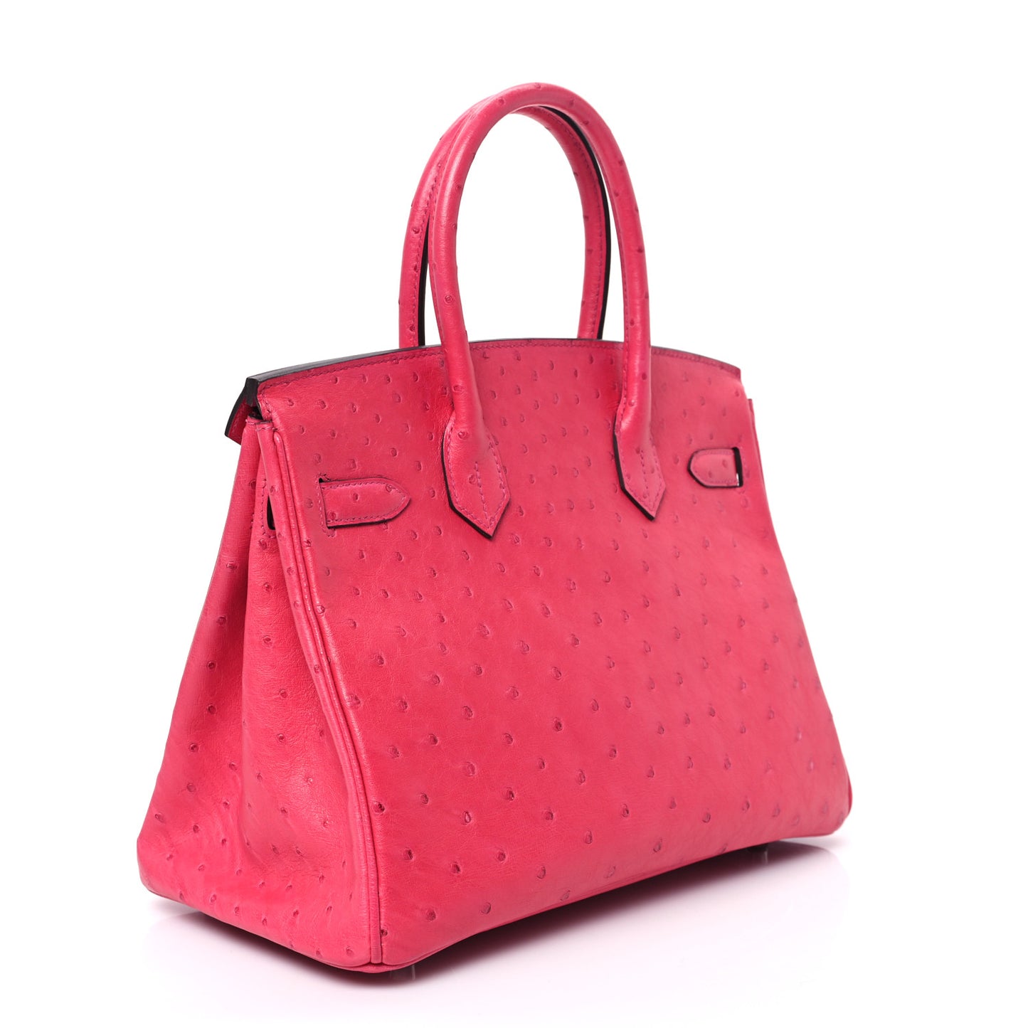 Ostrich Birkin 30 Rose Tyrien
