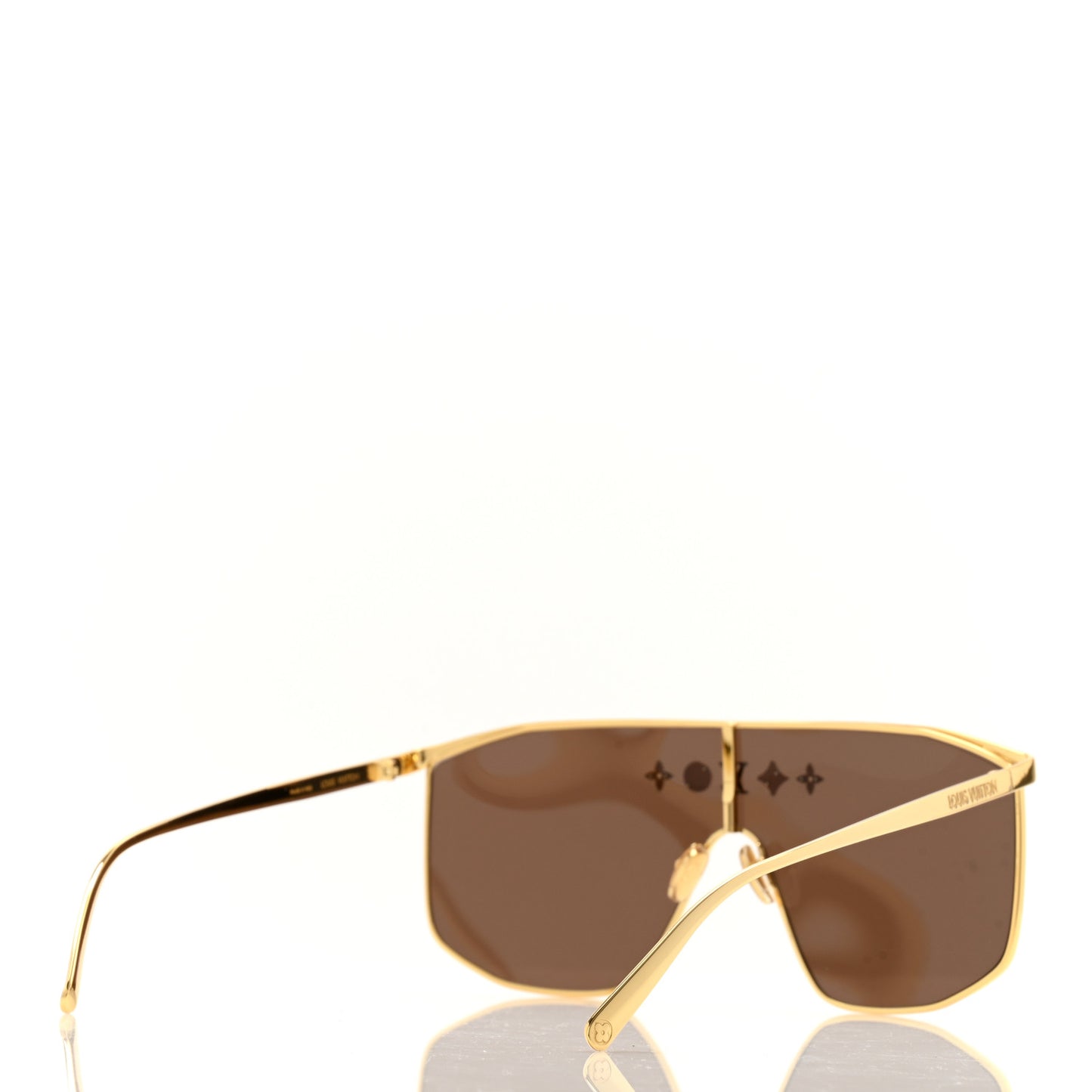 Metal LV Golden Mask Sunglasses Z1717U Gold