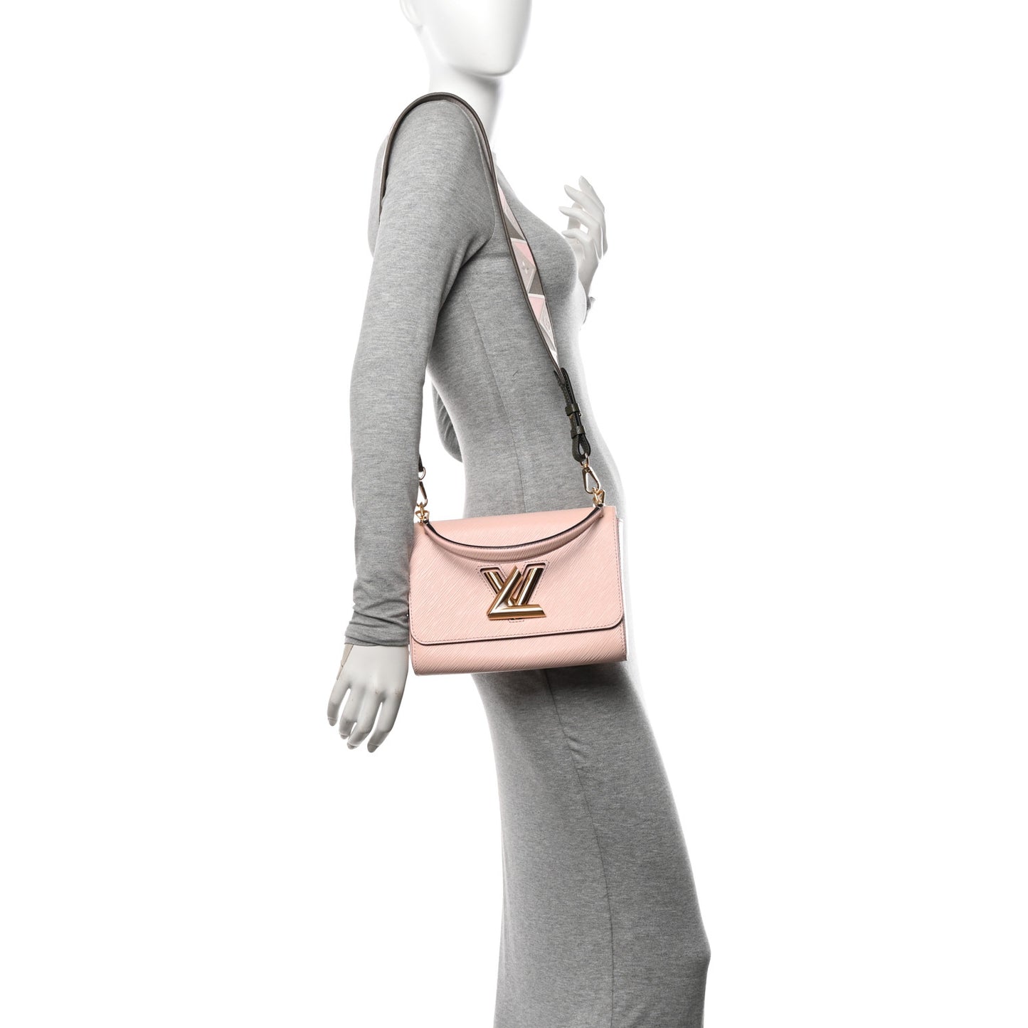 Epi Twist Shoulder Bag MM Rose Jasmine