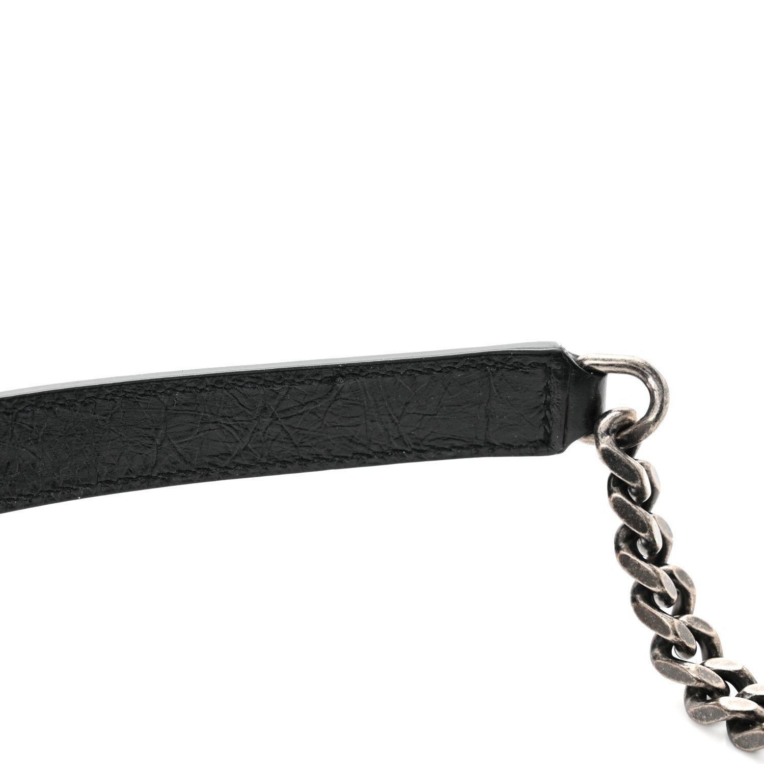 Saint Laurent Crinkled Calfskin Matelasse Monogram Medium Niki Chain Satchel Black 12 of 13