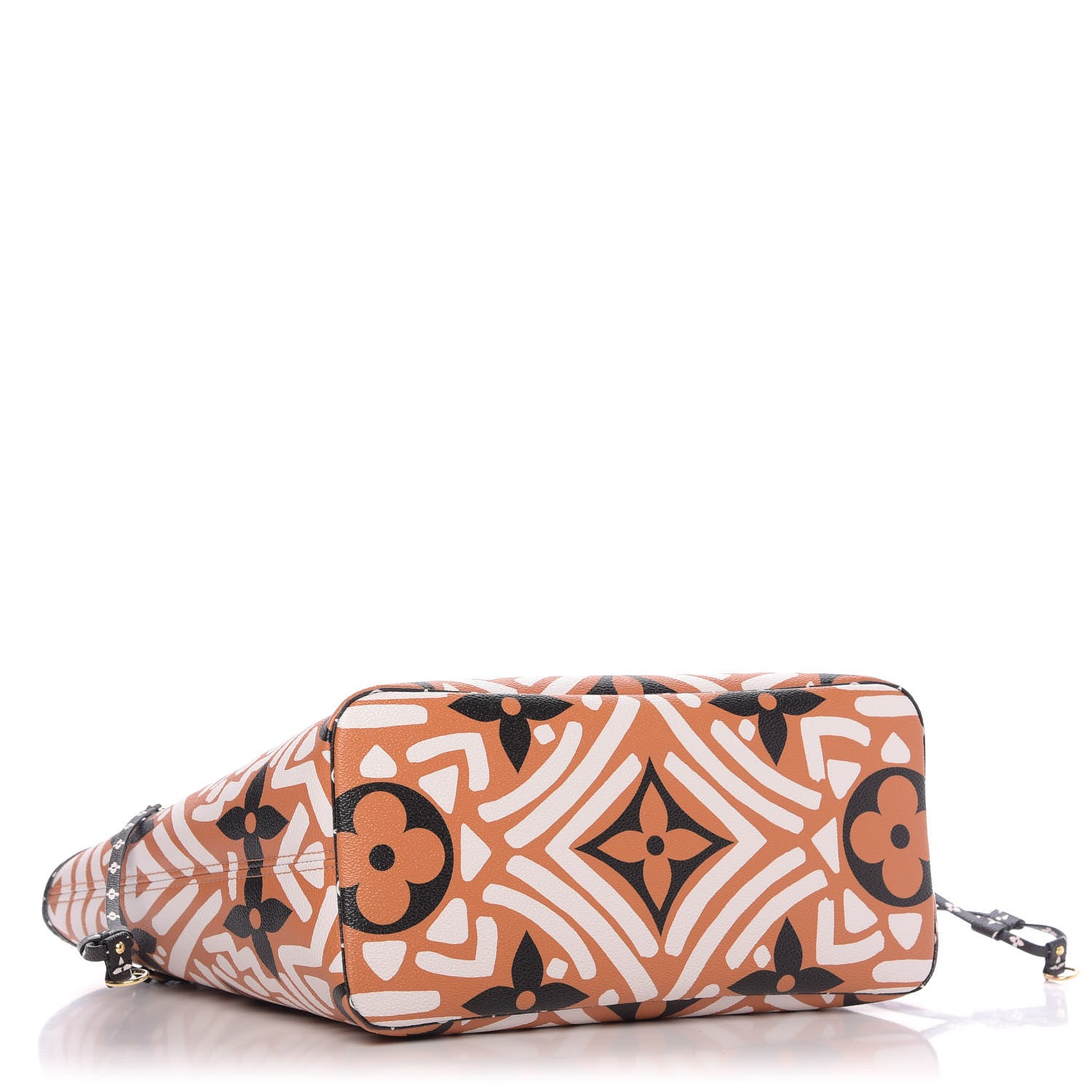 Louis Vuitton Monogram Giant Crafty Neverfull MM Creme Caramel 4 of 9