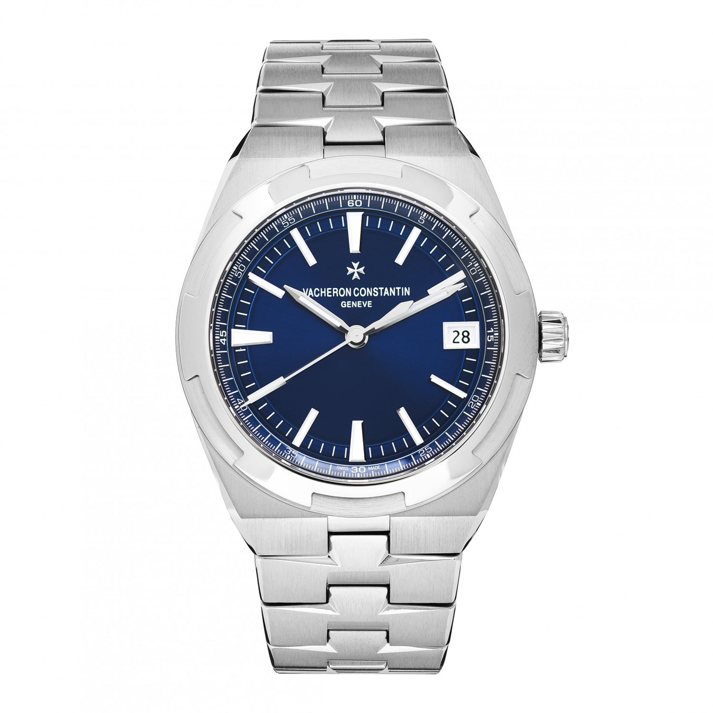 Stainless Steel 41mm Overseas Automatic Watch Blue 4500V/110A-B128