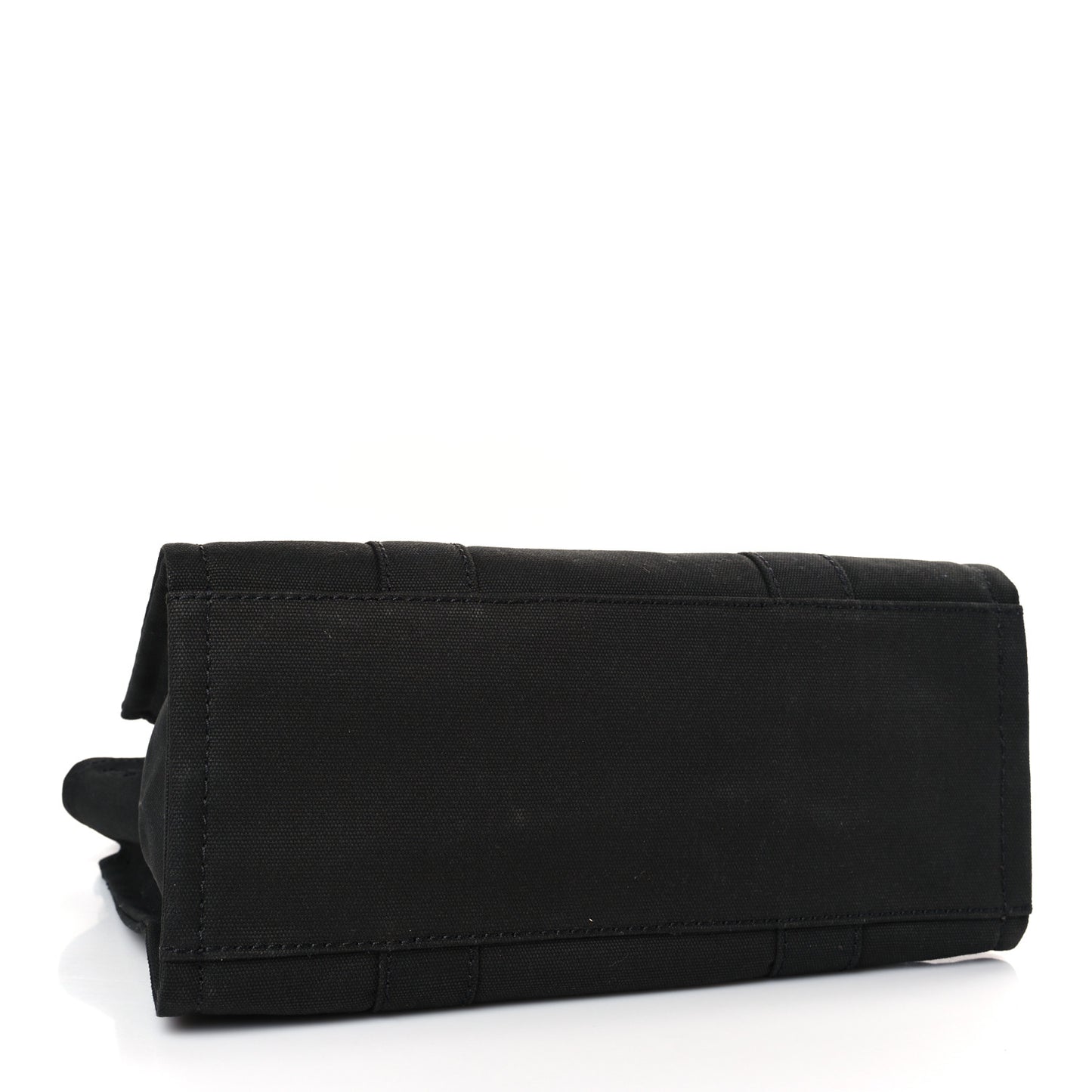 Cotton Canvas Medium The Traveler Tote Bag Black