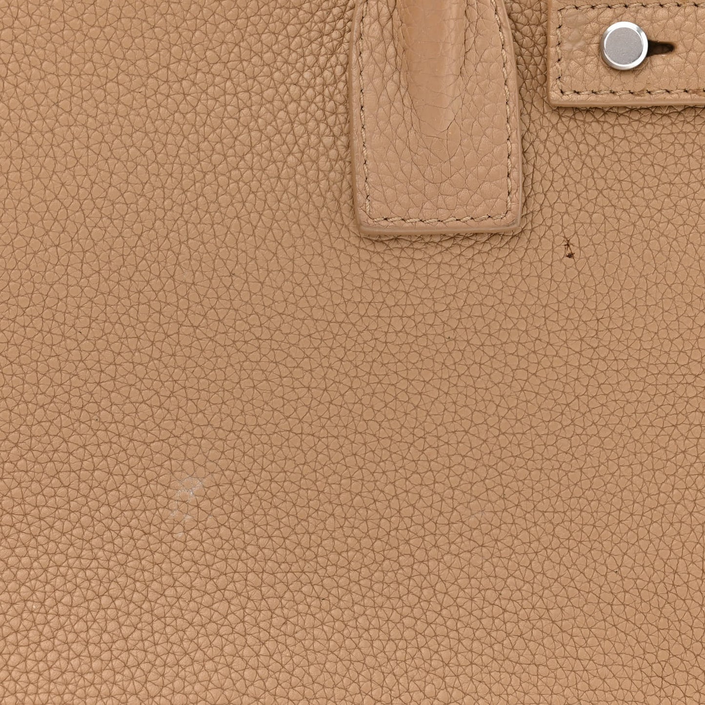 Grained Calfskin Baby Sac De Jour Souple Dark Beige