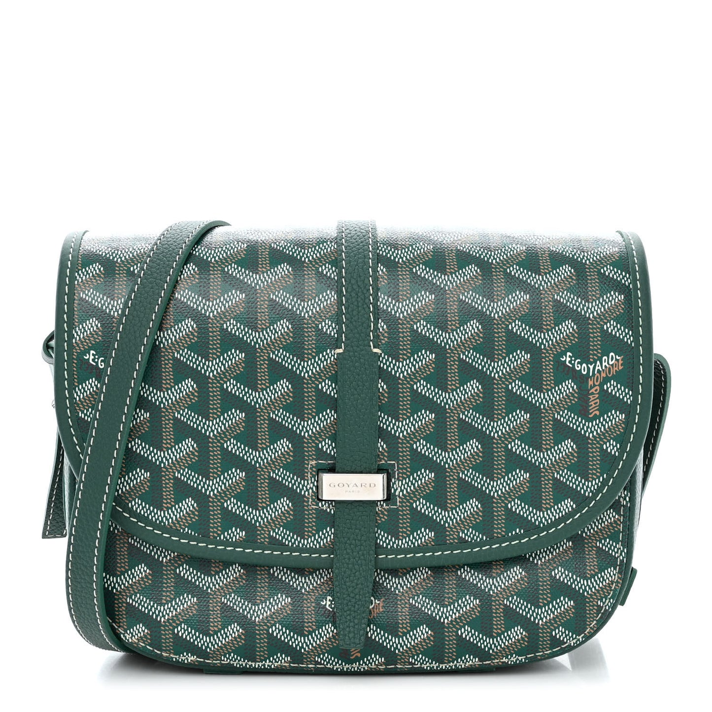 Goyardine Belvedere II PM Messenger Bag Green