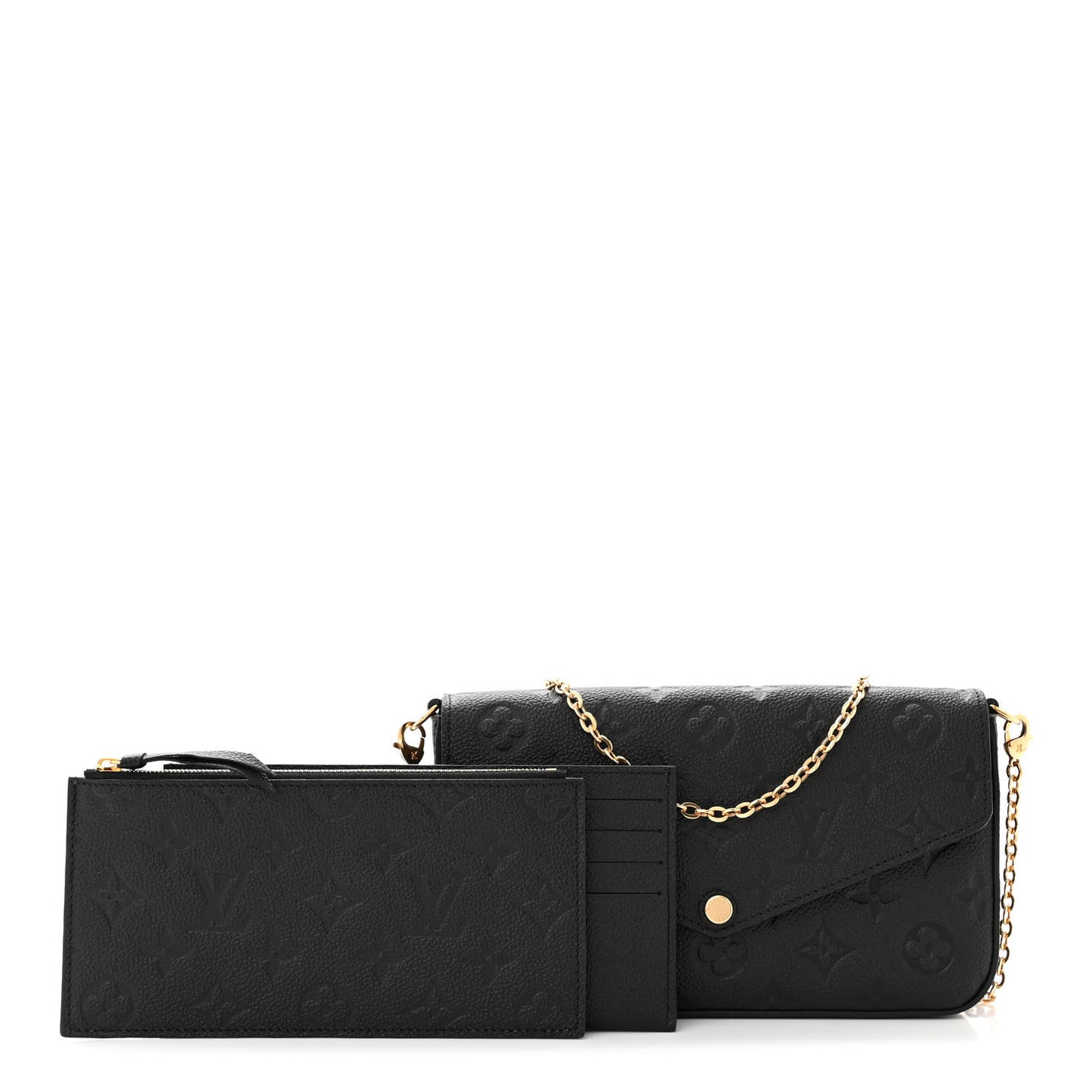 Empreinte Pochette Felicie Chain Wallet Black