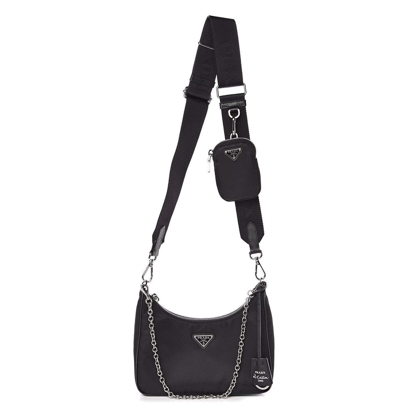 Nylon Re-Edition 2005 Shoulder Bag Black