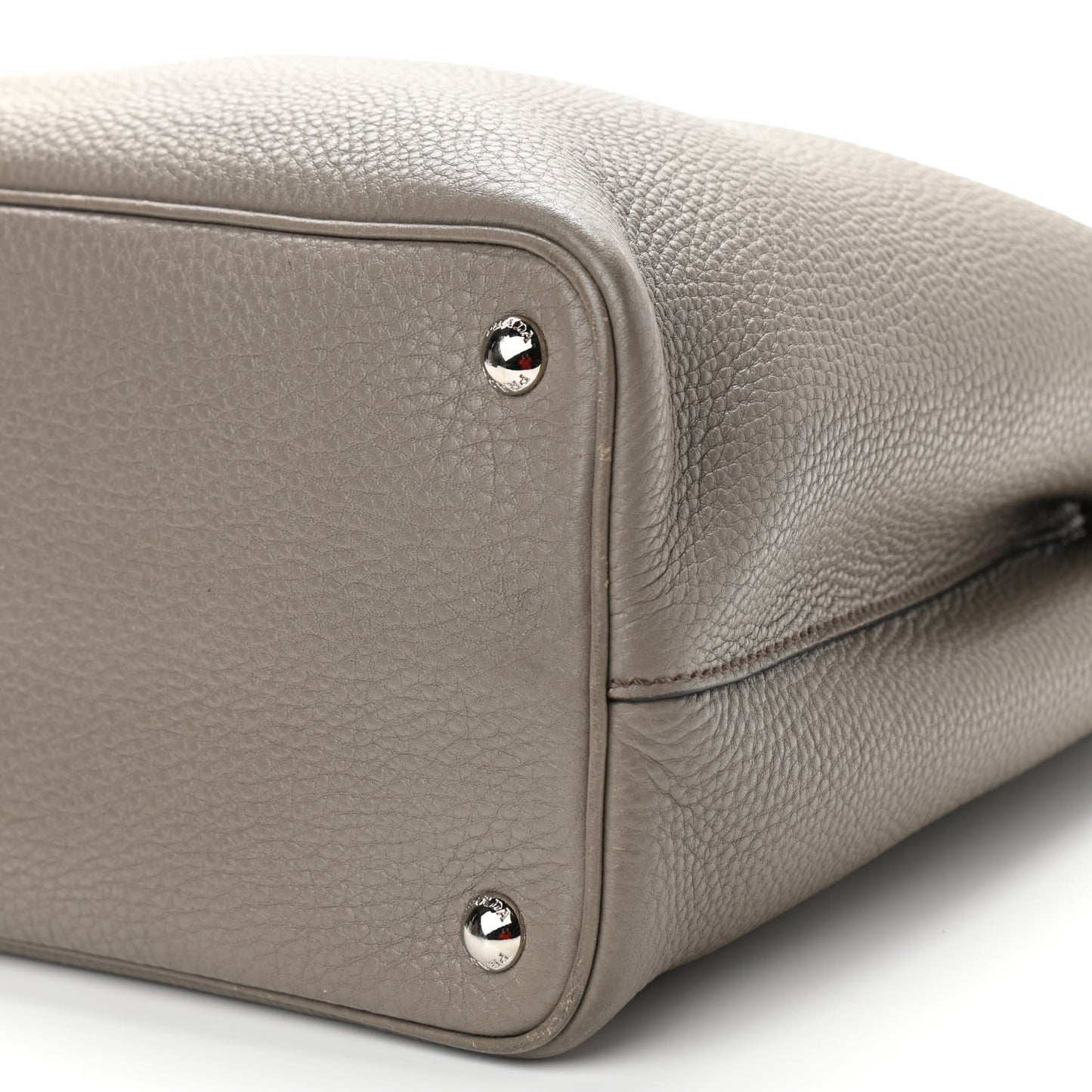 Vitello Daino Small Double Bag Argilla Black