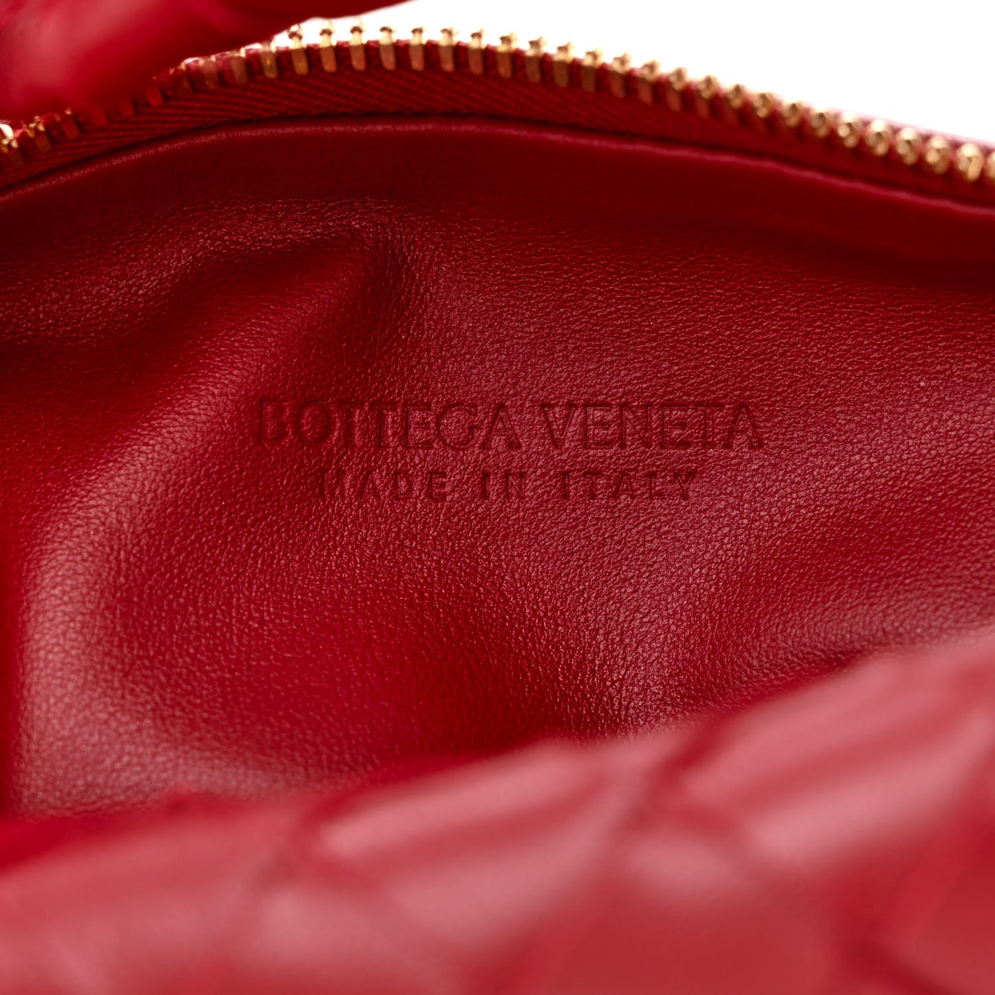 Nappa Intrecciato Mini Jodie Dark Red