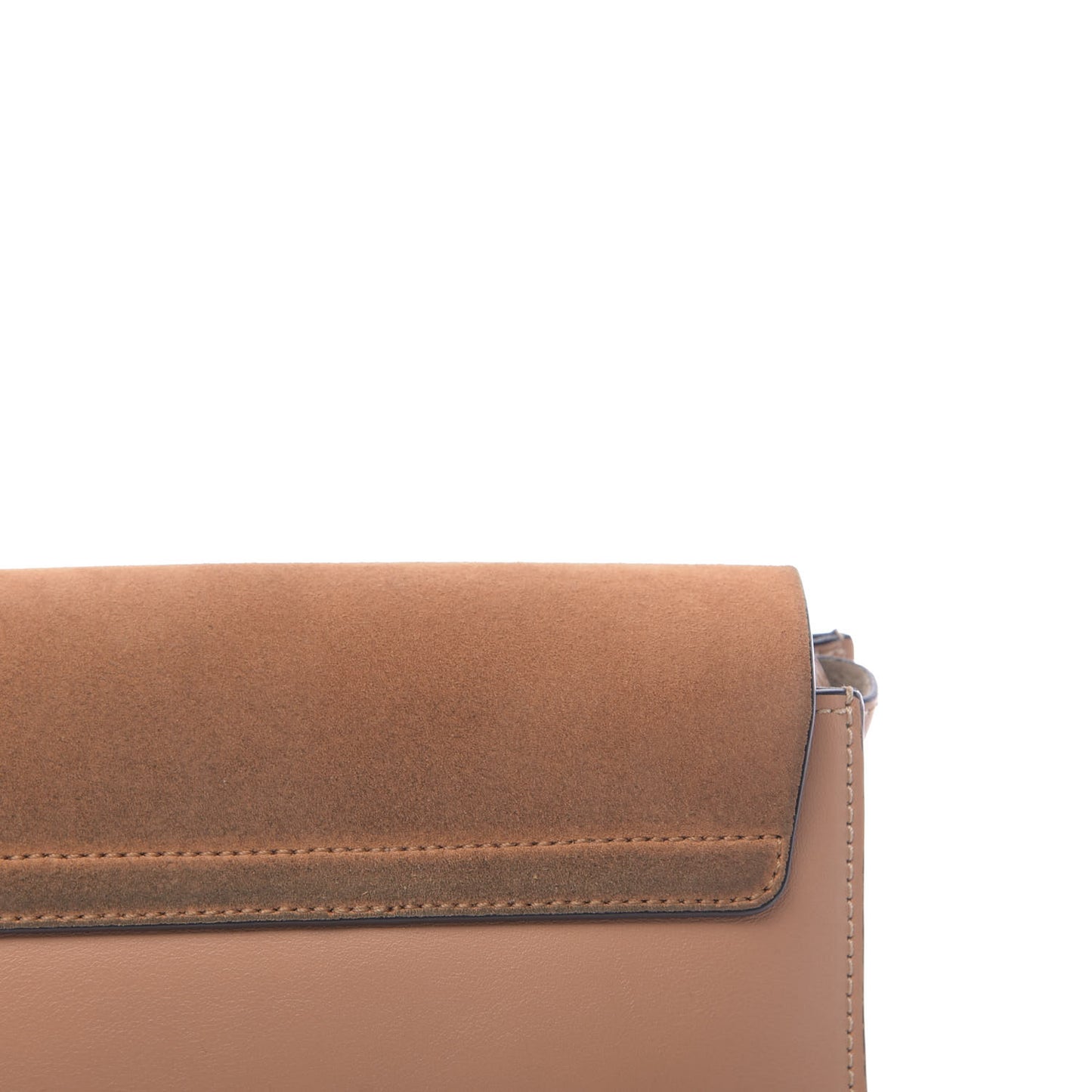 Suede Calfskin Small Faye Shoulder Bag Blushy Pink