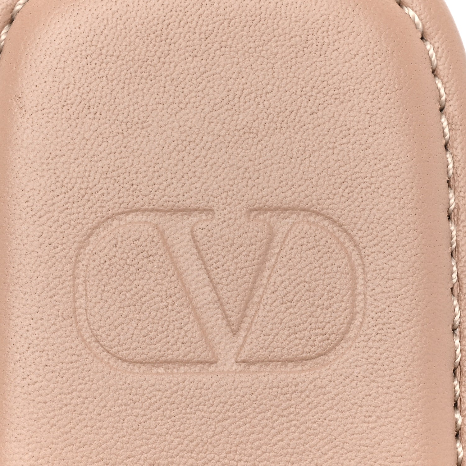 Valentino Garavani Nappa Roman Stud Flat Slippers 38.5 Rose Cannelle 7 of 8