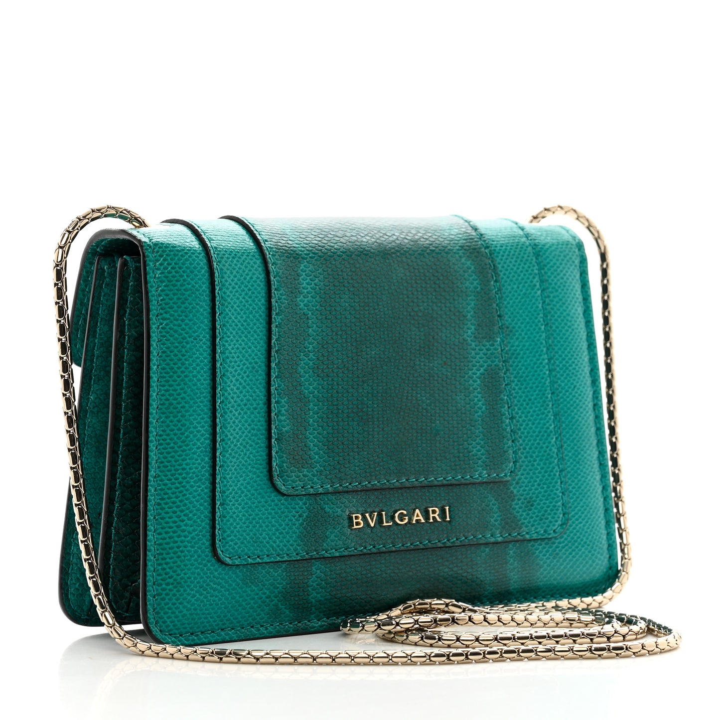 Karung Serpenti Forever Crossbody Emerald Green