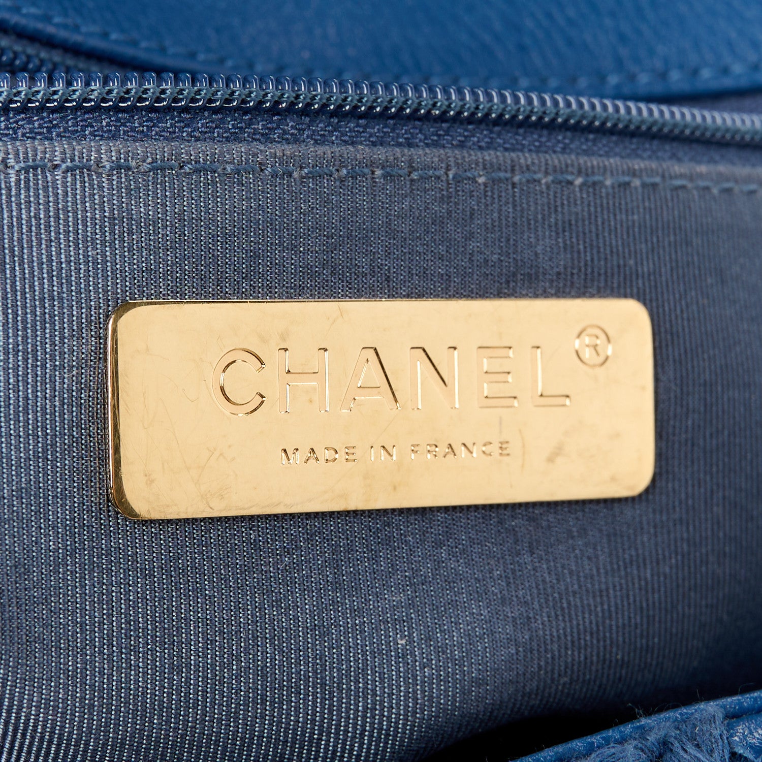 Chanel Calfskin Crochet Medium Chanel 19 Flap Blue 6 of 10