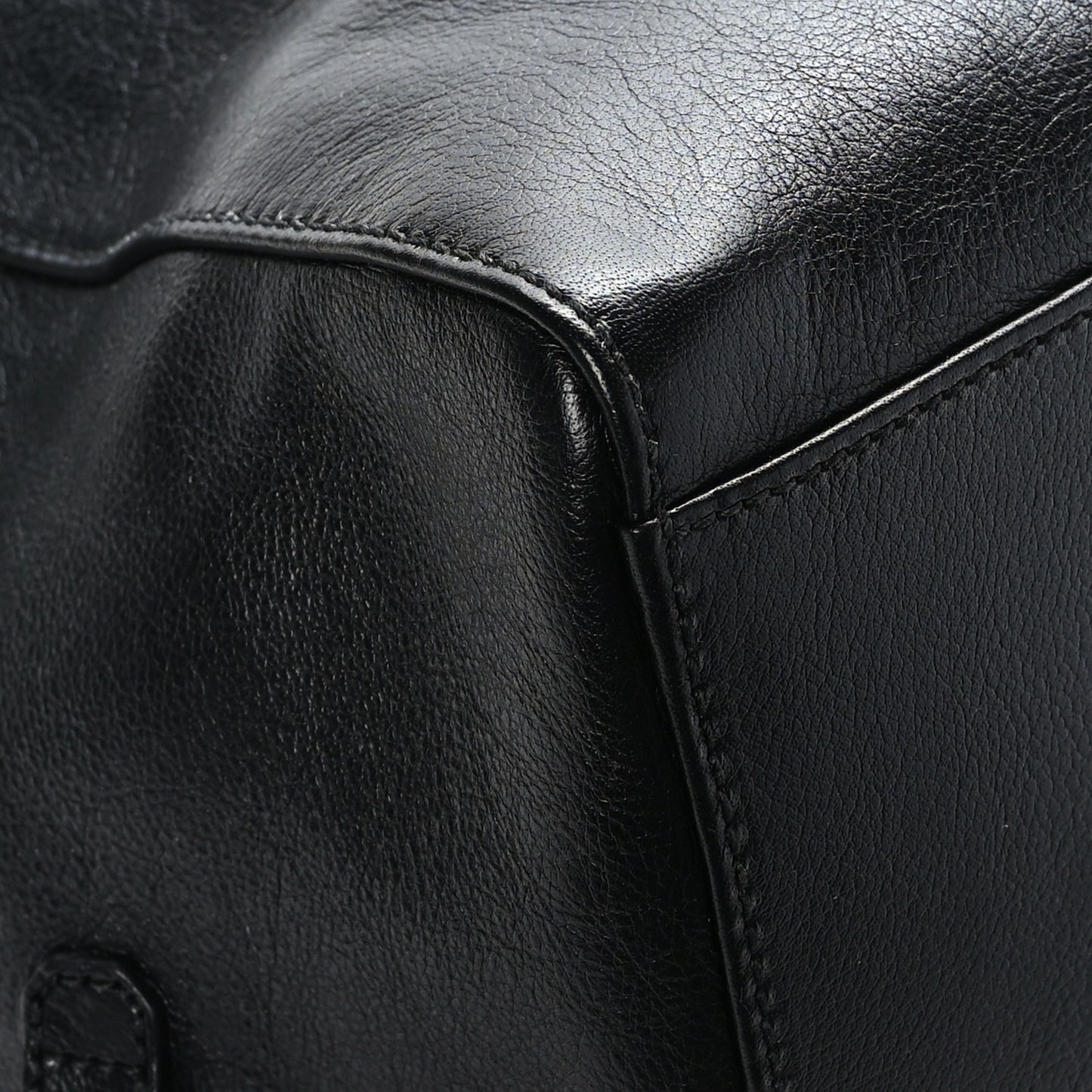 Calfskin Monochrome Medium Double G Tote Bag Black
