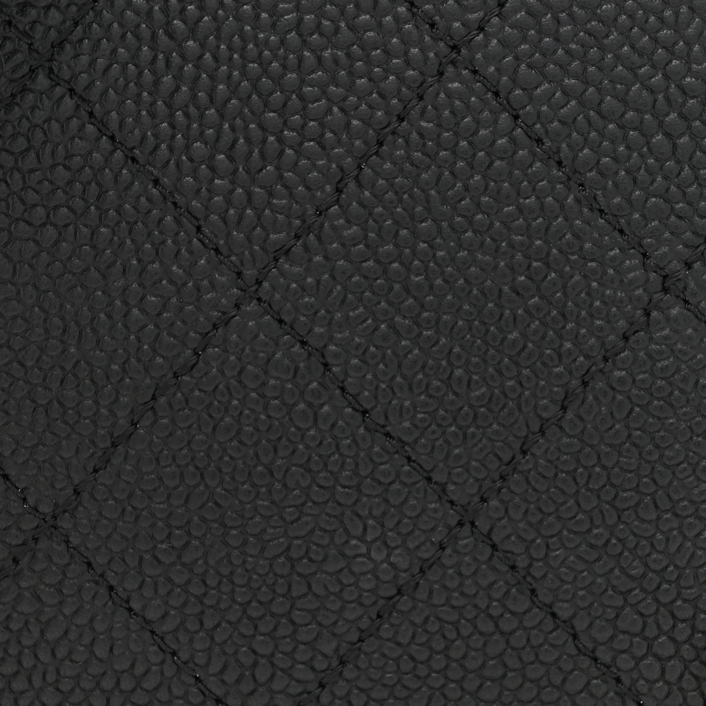 Caviar Diamond Stitched CC Medium Flap Bag Black