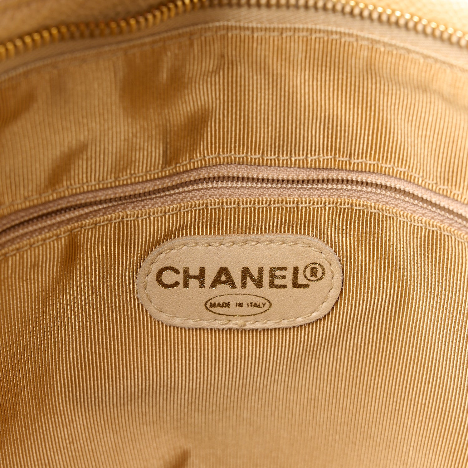 Chanel Caviar CC Tote Beige 6 of 14