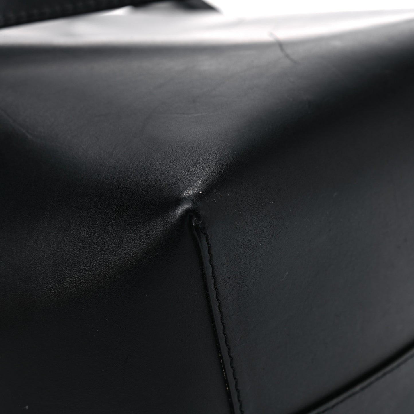 Vegetable Tanned Calfskin Bucket Bag Black Ballerina