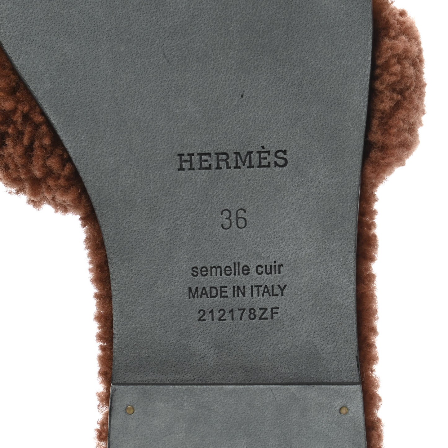 Woolskin Oran Sandals 36 Cognac