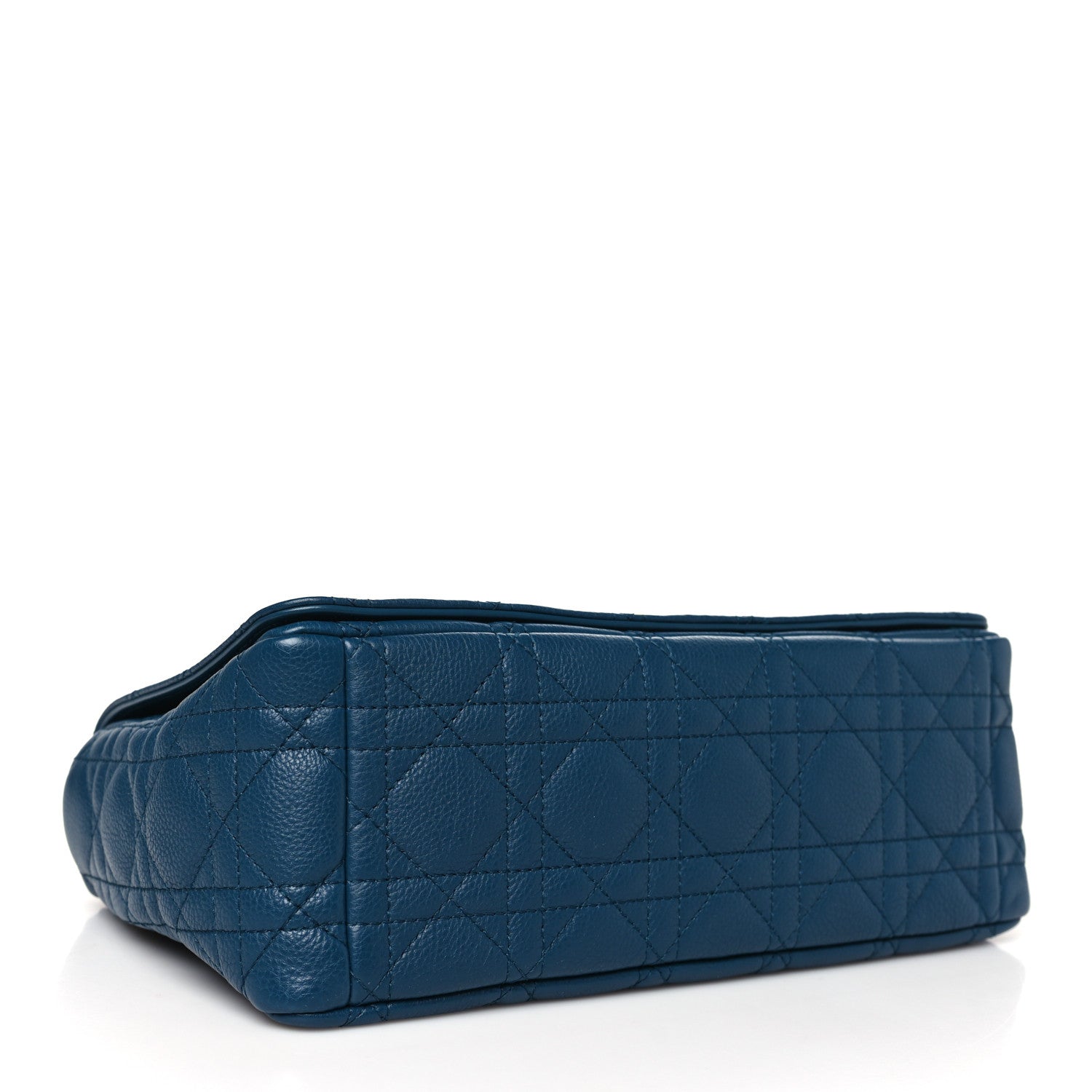 Christian Dior Calfskin Cannage Medium Caro Bag Steel Blue 4 of 10