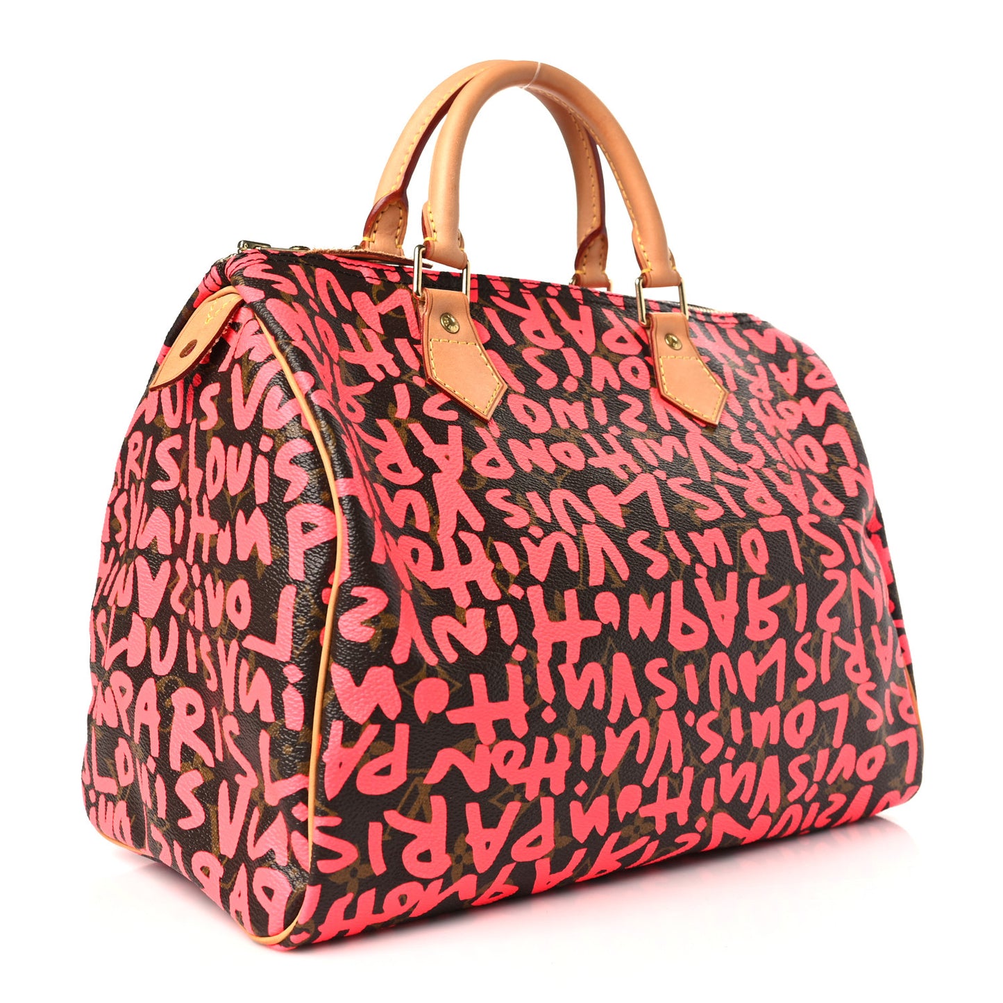 Monogram Graffiti Speedy 30 Fuchsia